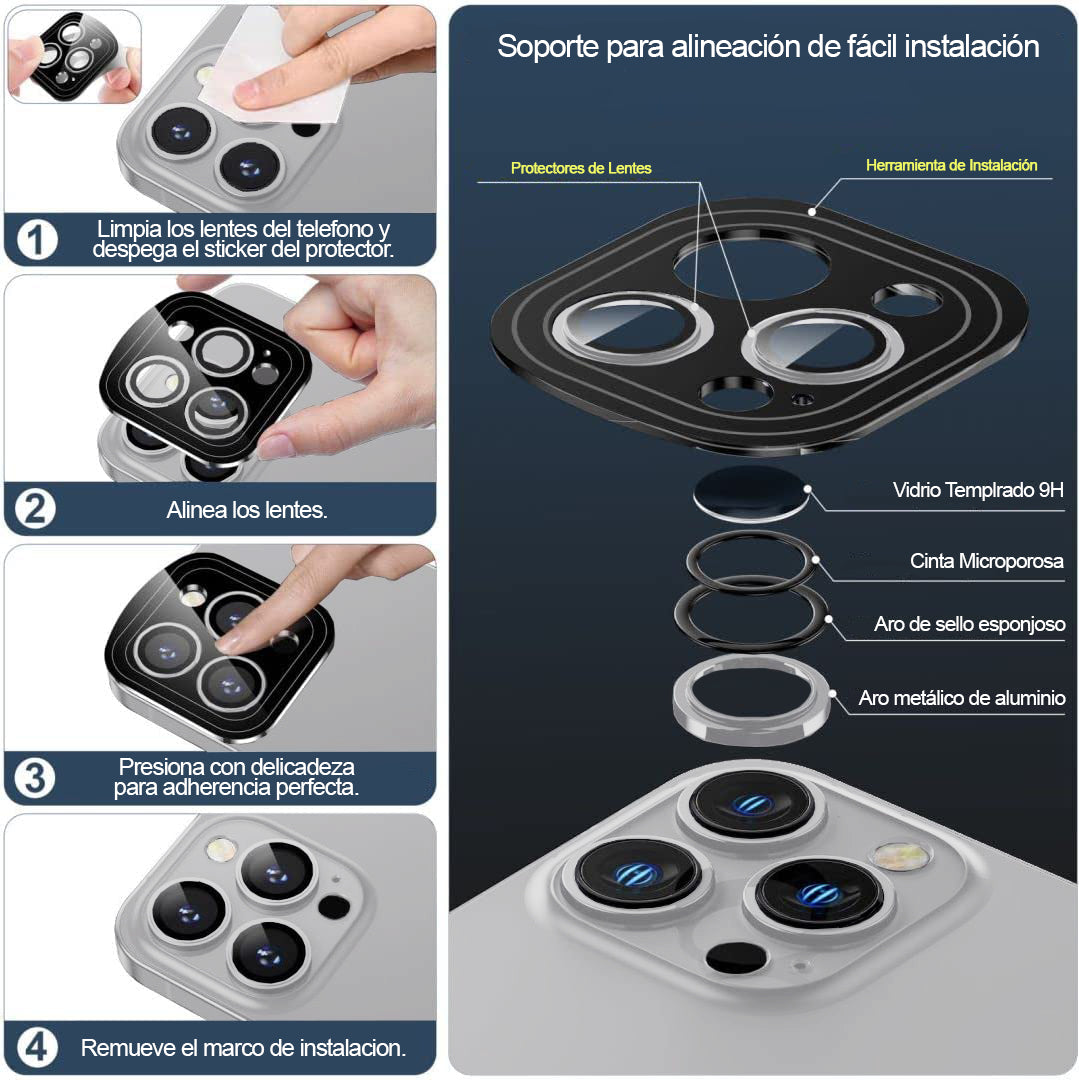 Protector Lente Cámara iPhone 15 Pro / 15 Pro Max