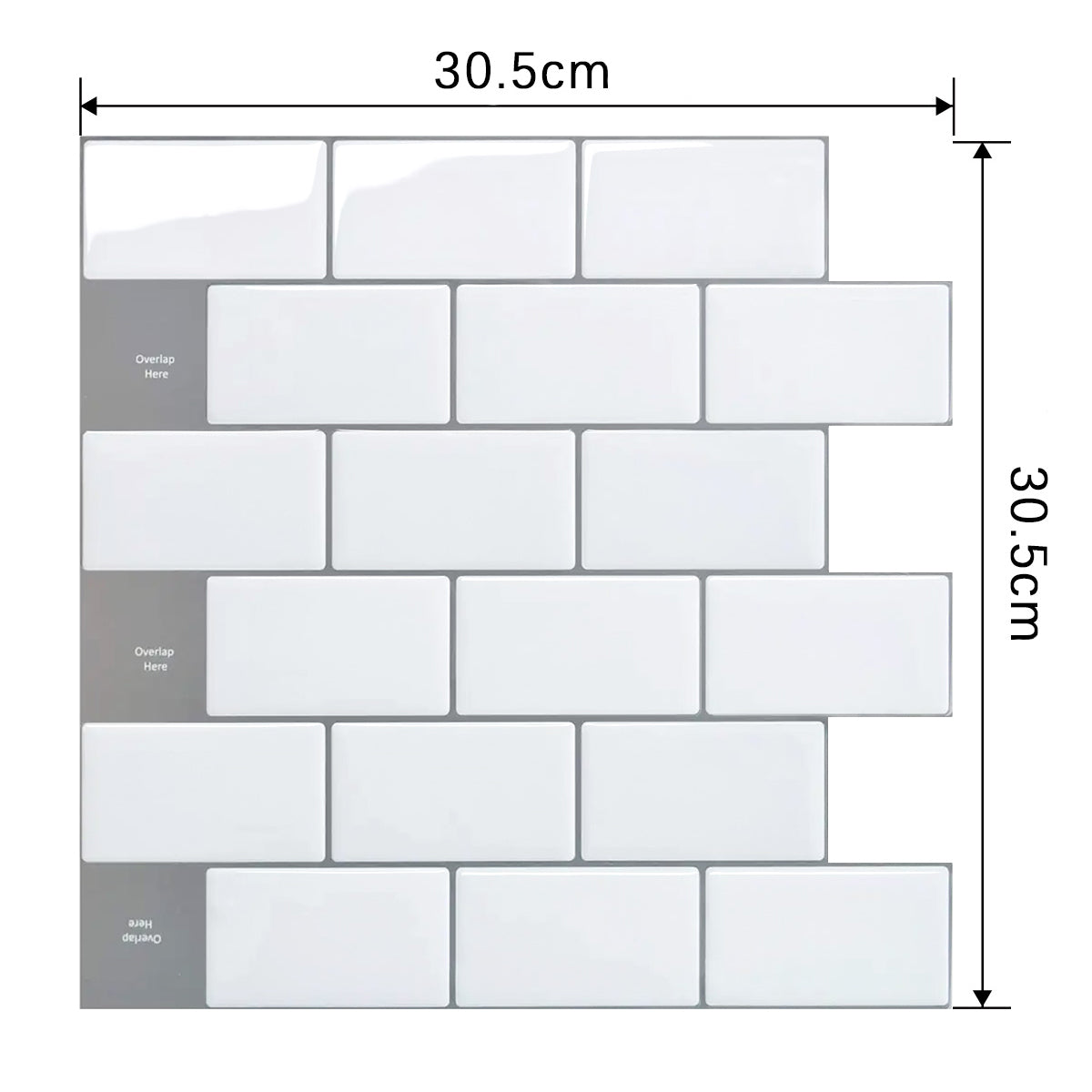 Mosaico Autoadhesivo 3D Decorativo - 30.5 X 30.5 Cm - Varios Modelos
