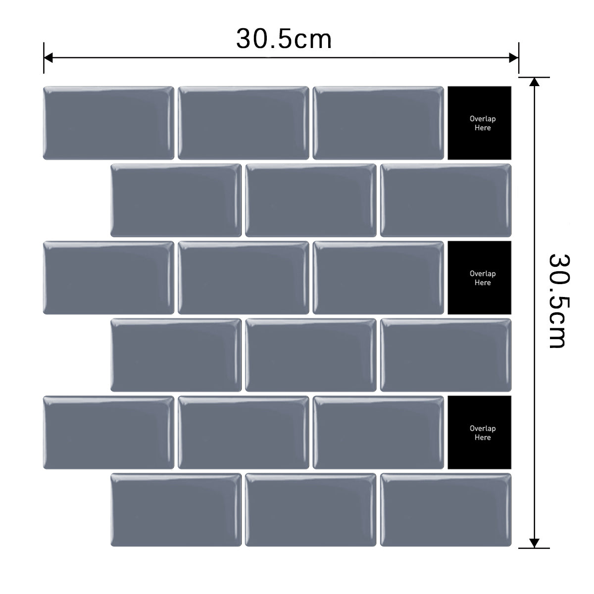 Mosaico Autoadhesivo 3D Decorativo - 30.5 X 30.5 Cm - Varios Modelos