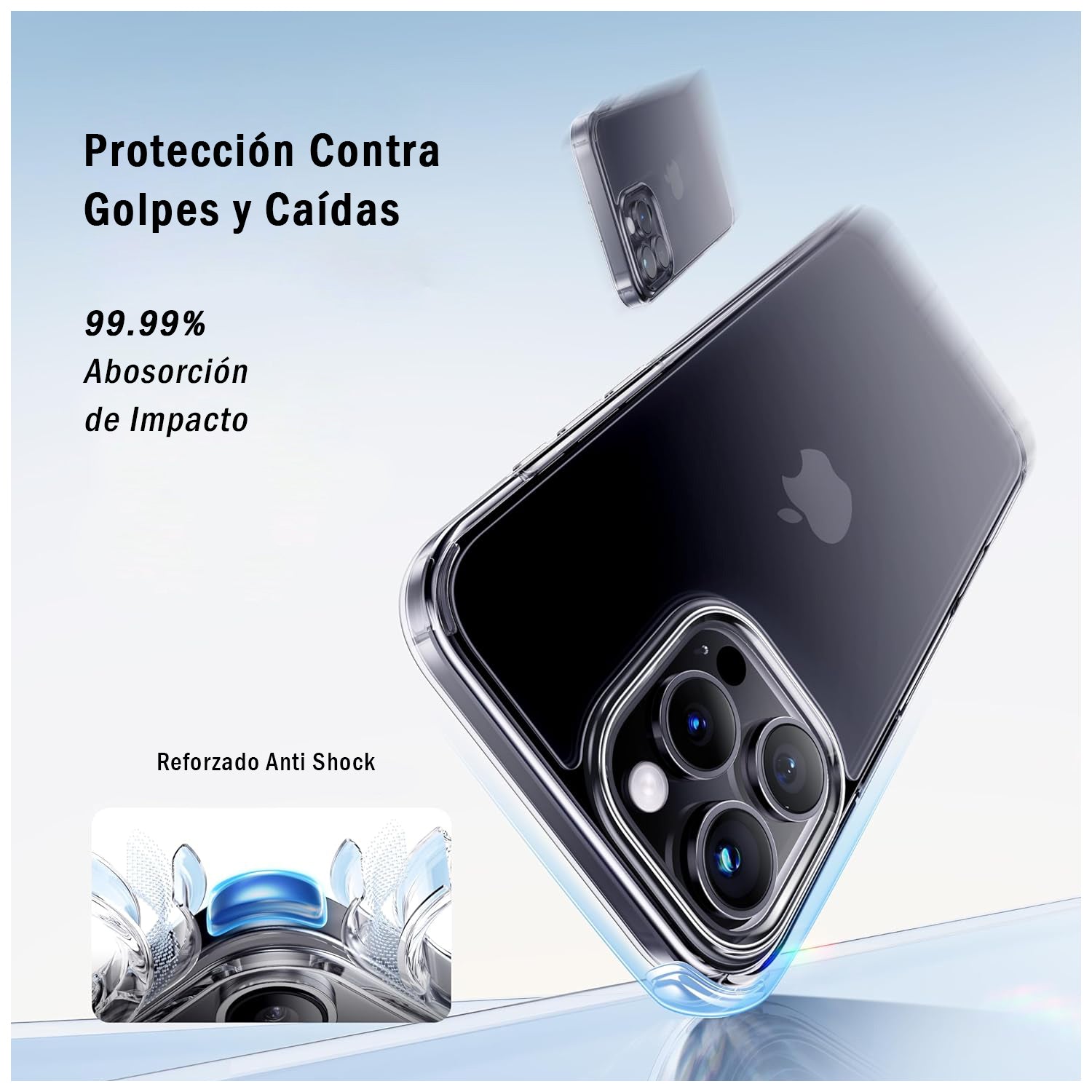 Carcasa Antigolpe Rígida Clear iPhone 16 Pro