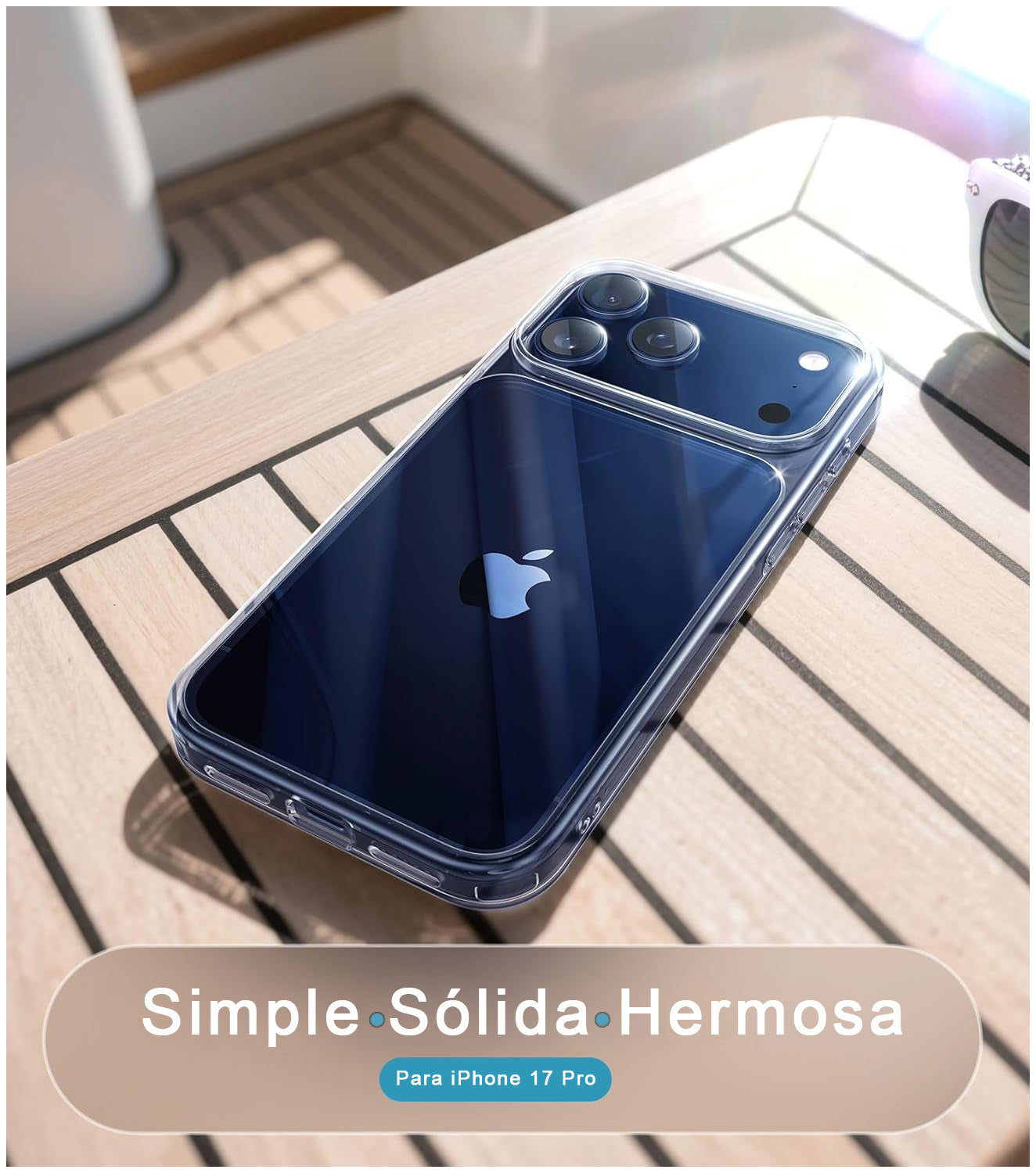 Carcasa Antigolpe Rígida Clear iPhone 17 Pro