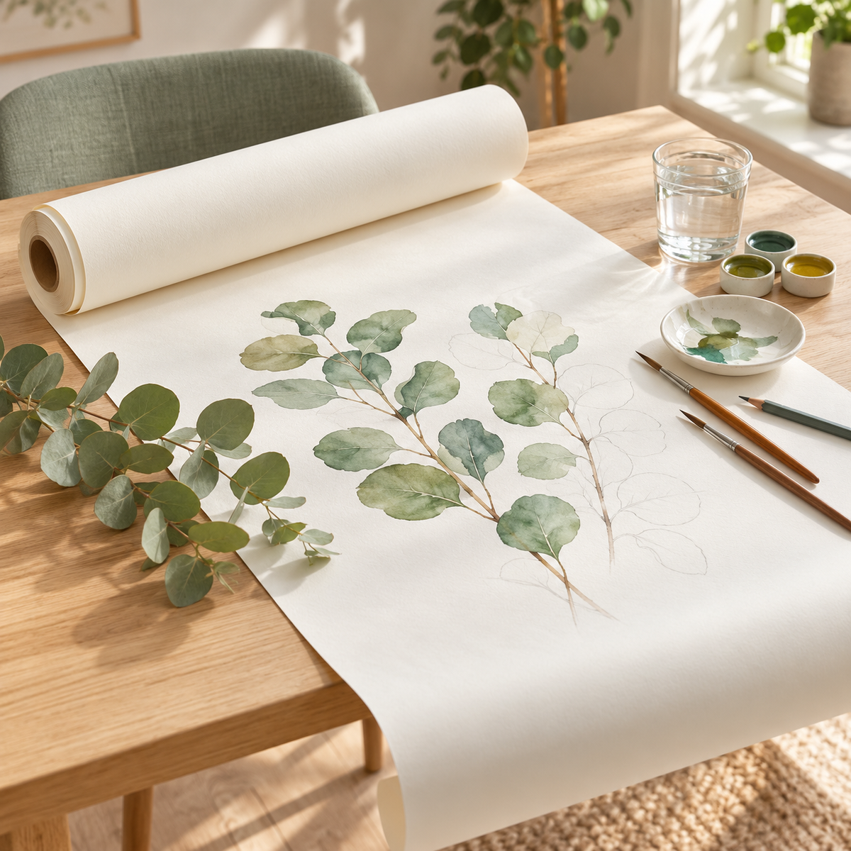 Rollo Papel Dibujo Infantil 30 Metros Para Atril y Mesa / Decopro