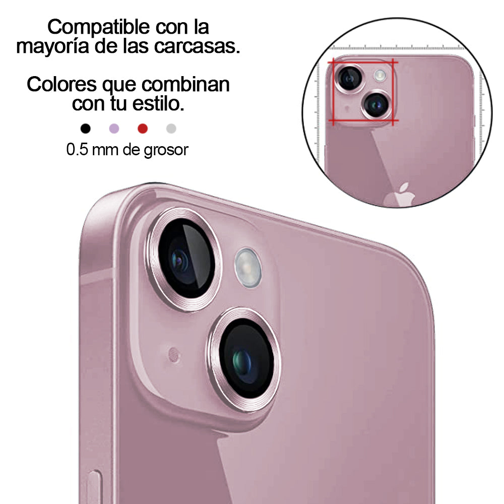 Protector Lente Cámara iPhone 15 / 15 Plus