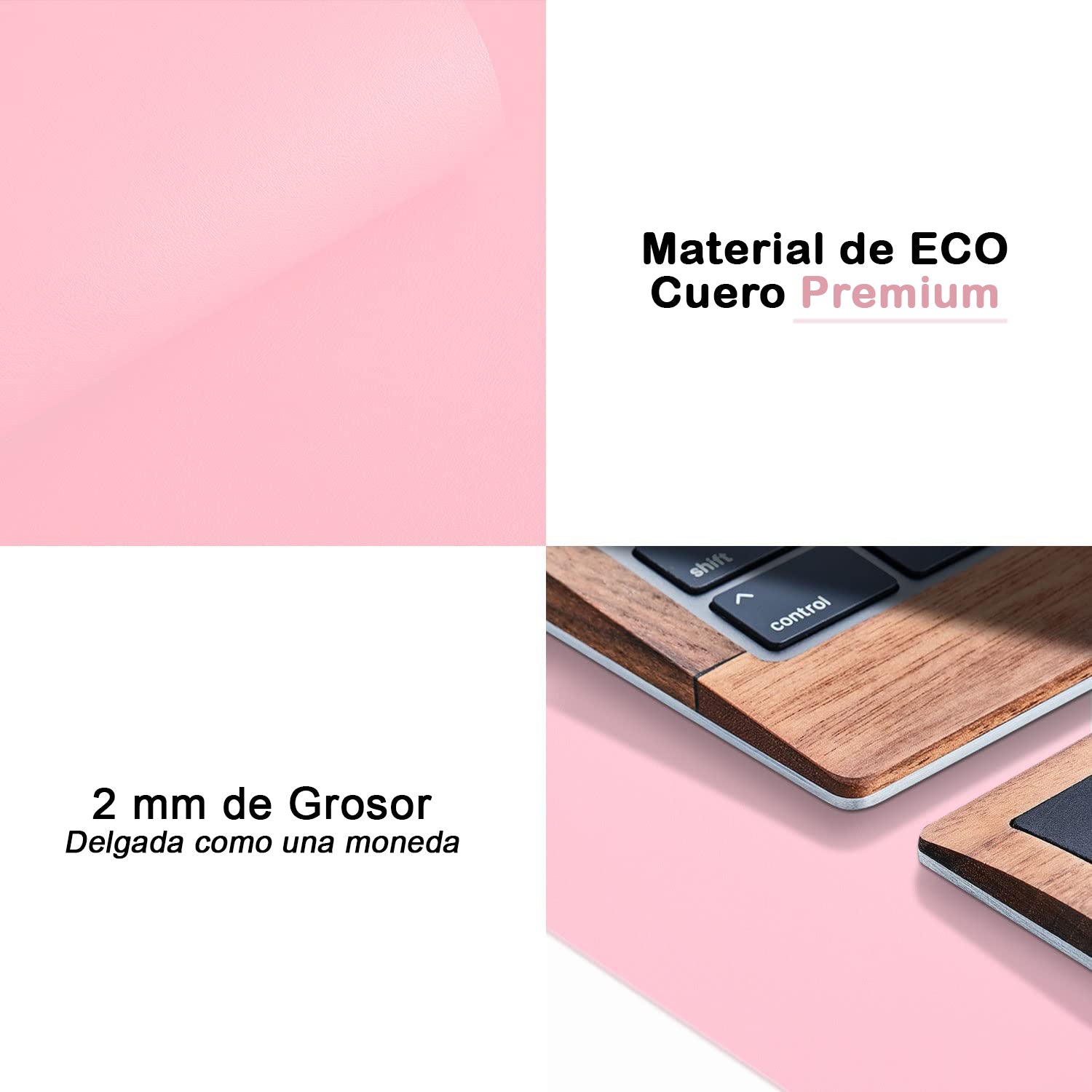 Alfombrilla / Mousepad de Cuero para Escritorio 80×40 cm – Personalizable con Láser