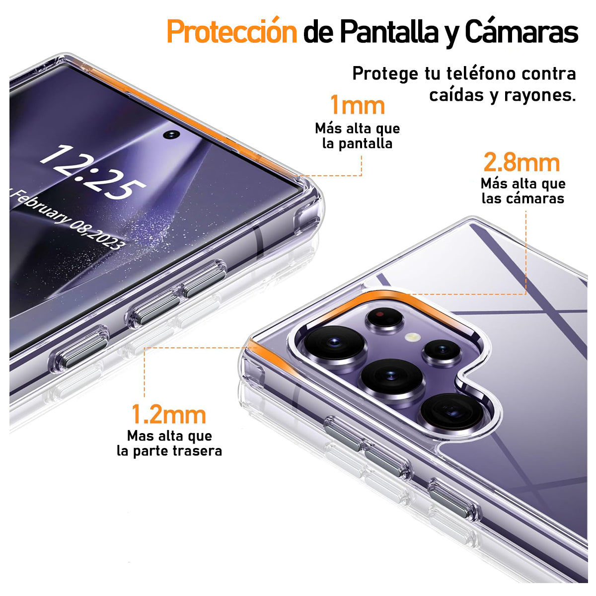 Carcasa Antigolpe Rígida Clear Samsung S24 Ultra