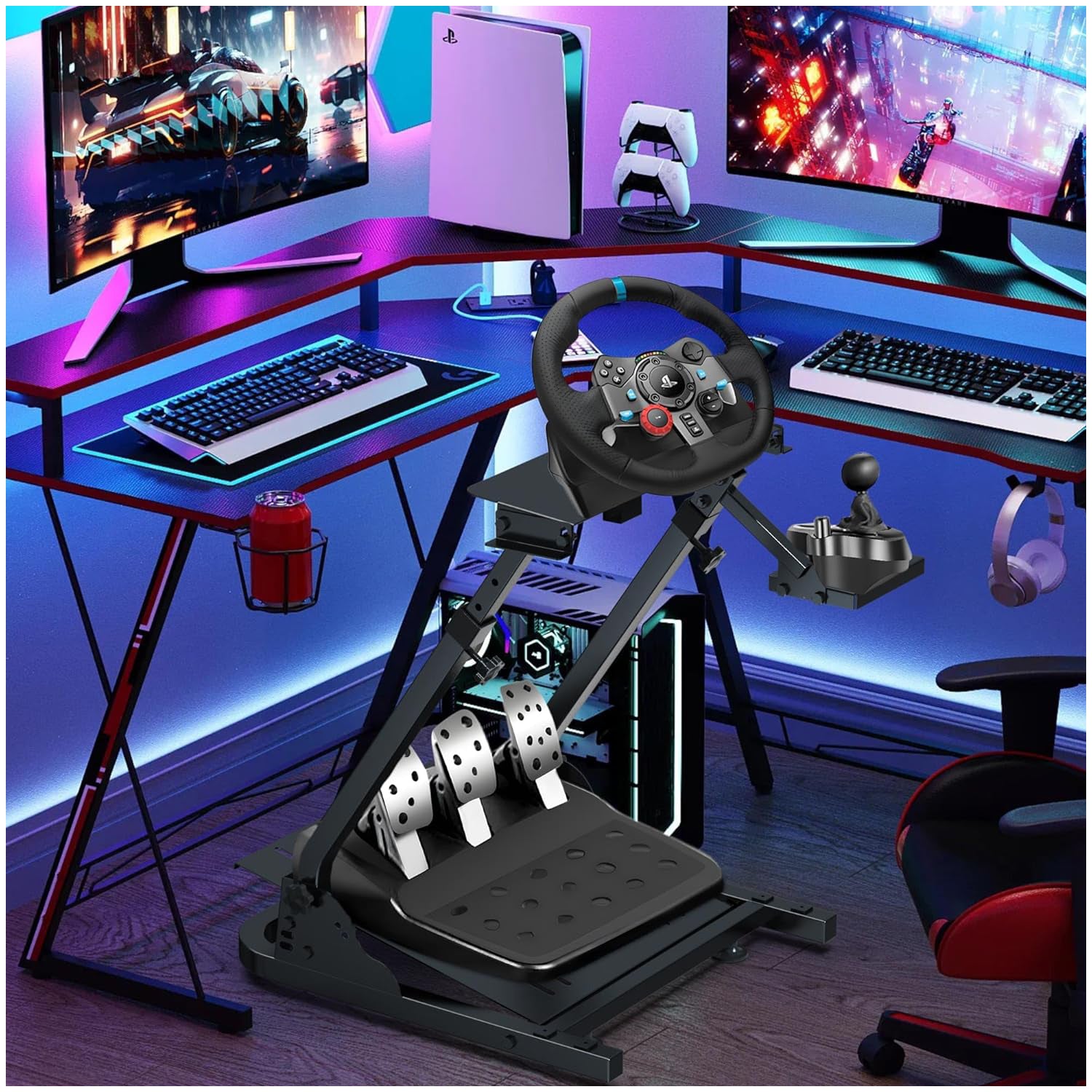 Soporte Volantes Carreras Para Thrustmaster Fanatec Logitech G920 G25 G27 G29 G923 T300
