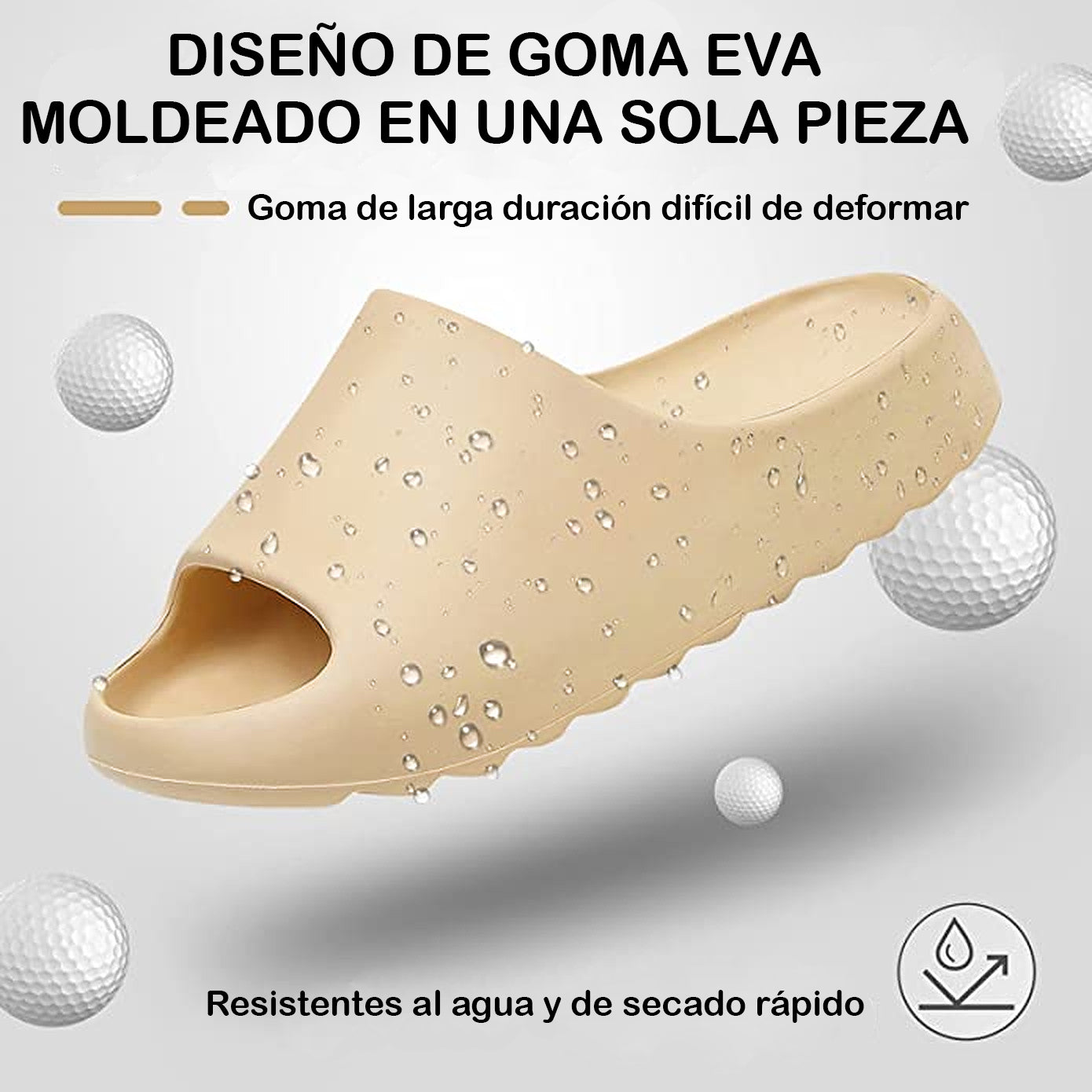 Sandalias / Chalas Slides Goma Premium - Unisex