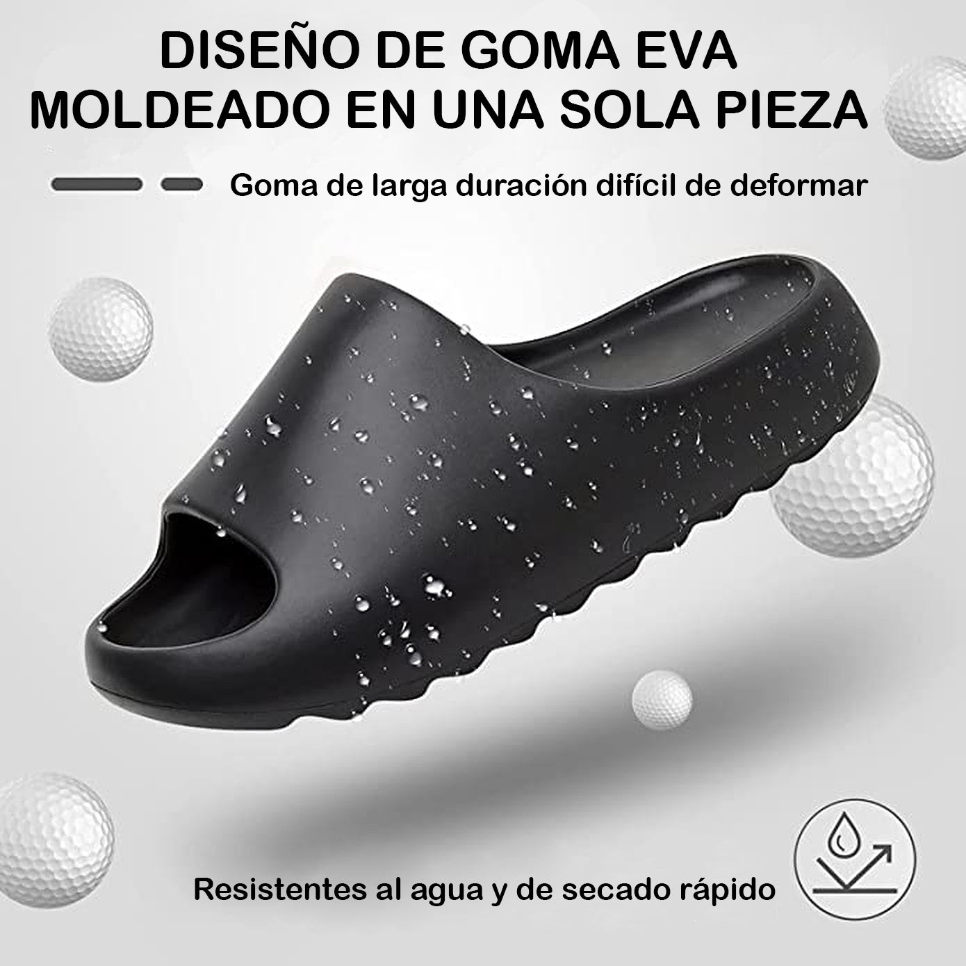 Sandalias / Chalas Slides Goma Premium - Unisex