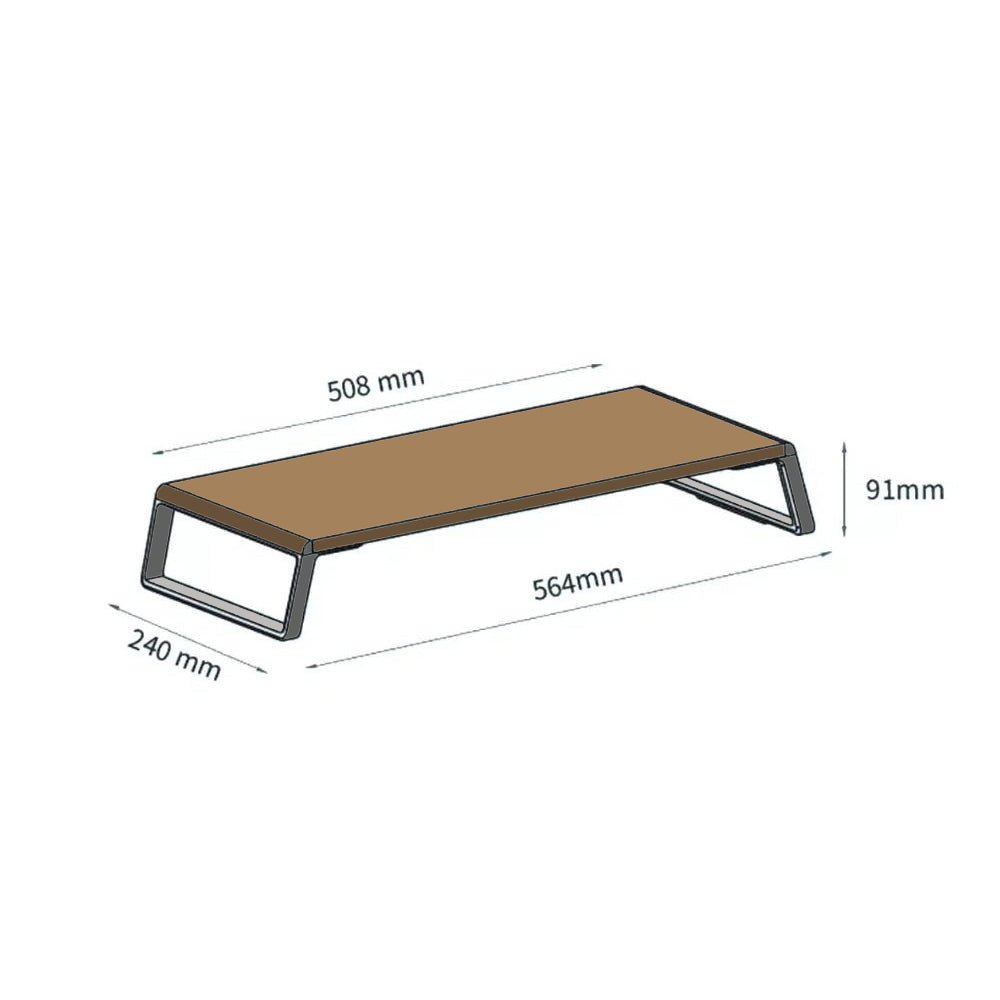 Soporte y Elevador de Monitor para Escritorio con Puertos USB – Conector USB A al Computador