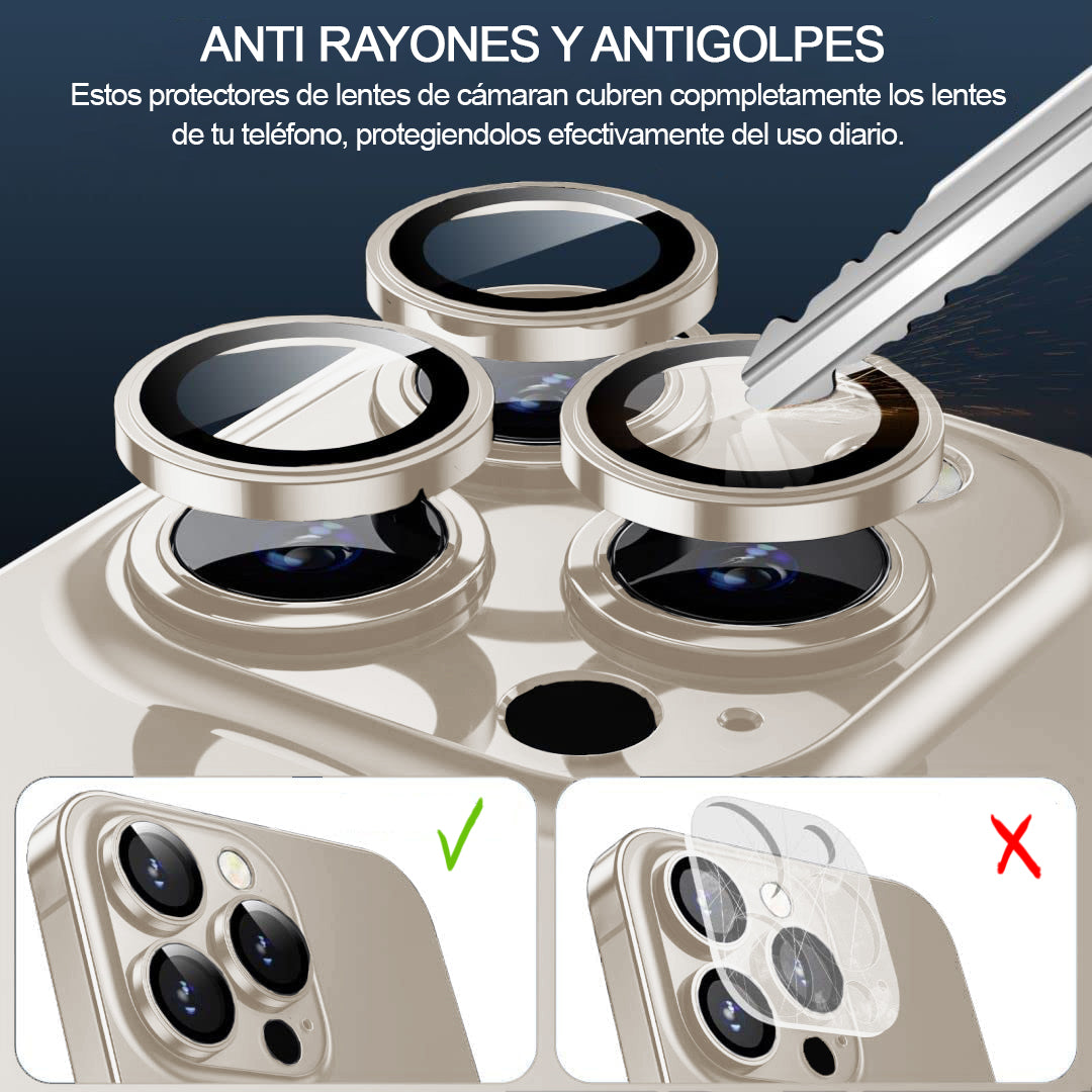 Protector Lente Cámara iPhone 15 Pro / 15 Pro Max