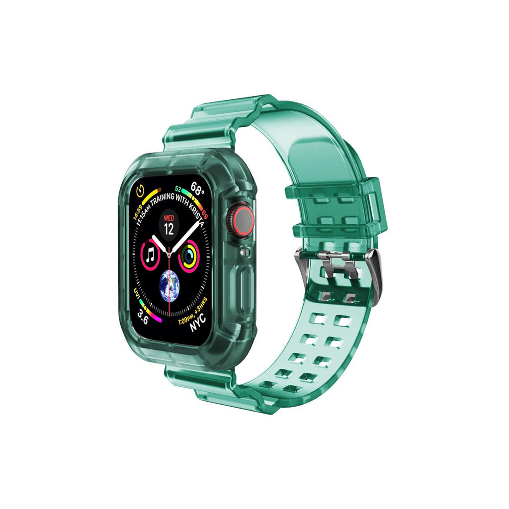 Correa Protector Plástico Traslúcido Para Apple Watch