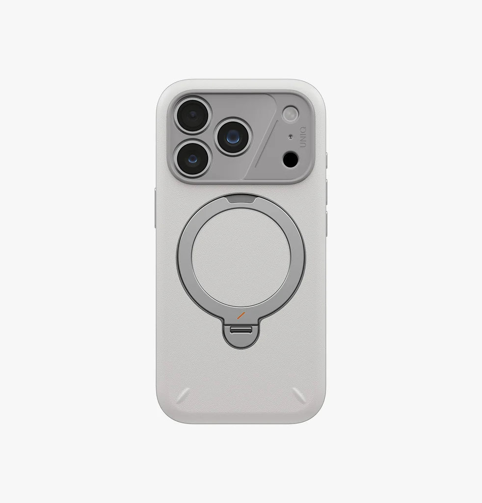 Carcasa Uniq Elix Magsafe Con Soporte Giratorio iPhone 18 Pro - Gris - OPEN BOX - NUEVA PERO SIN EMPAQUE