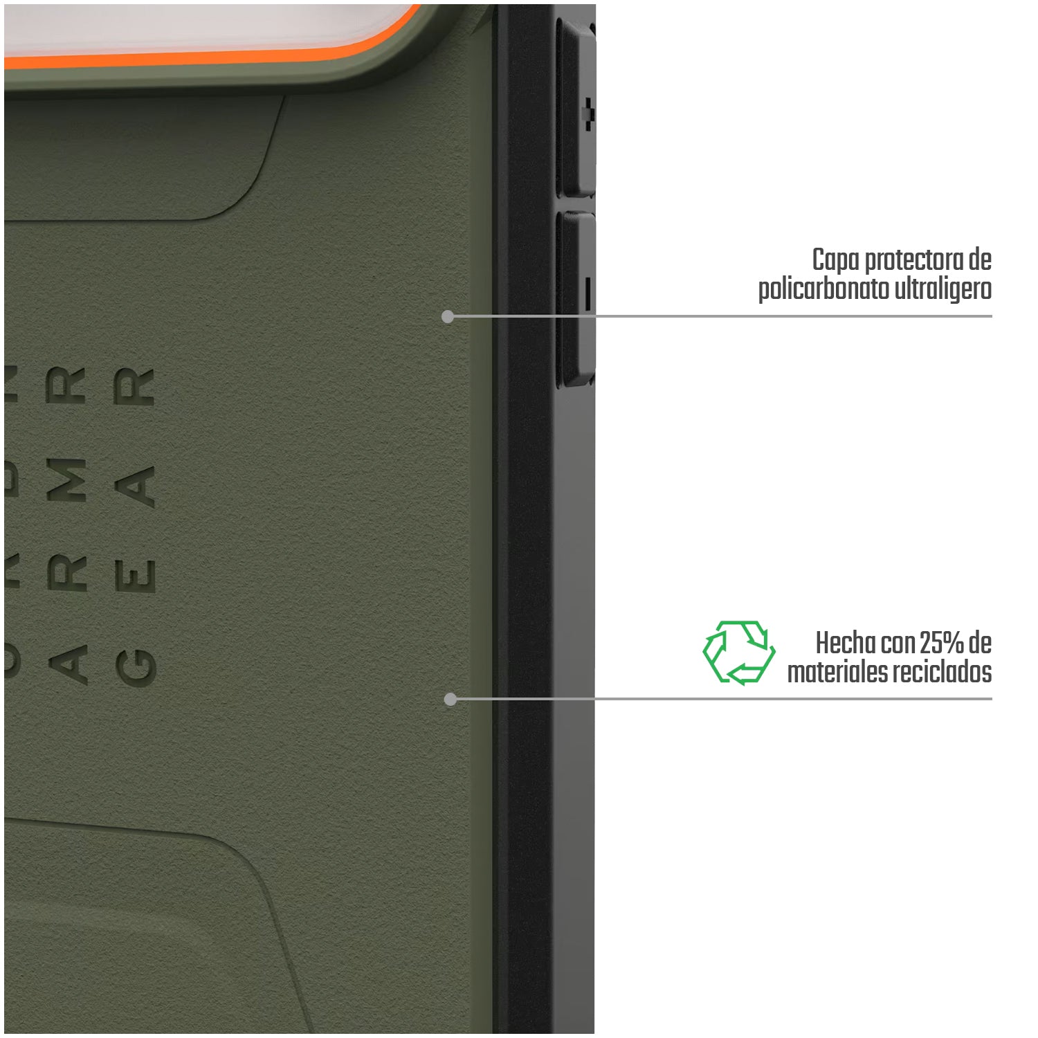 Carcasa / Funda Rugged Proteccion Profesional Para iPhone 17 Pro - Marca Uag Modelo Civilian Compatible Con Magsafe - Verde