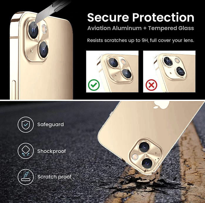 Protector De Cámara De Aluminio iPhone 13 Mini / 13 Normal