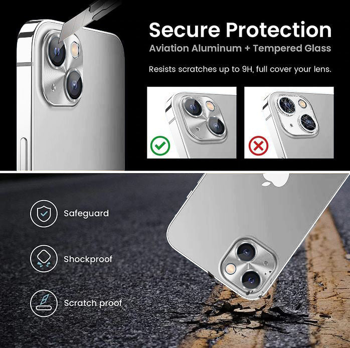 Protector De Aluminio Cámara iPhone 14 / 14 Plus