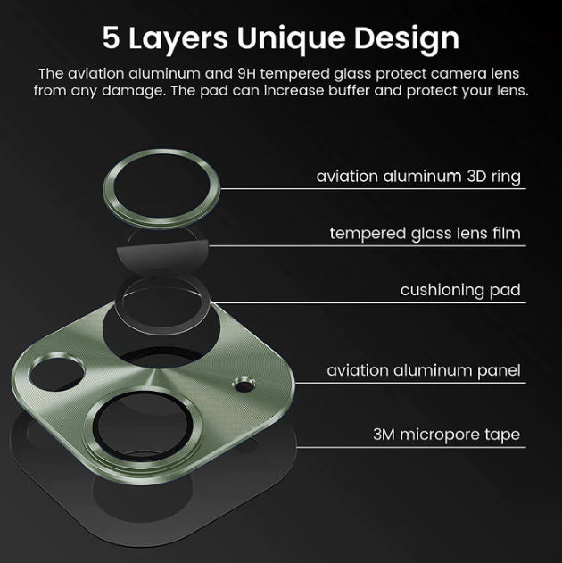 Protector De Cámara De Aluminio iPhone 13 Mini / 13 Normal