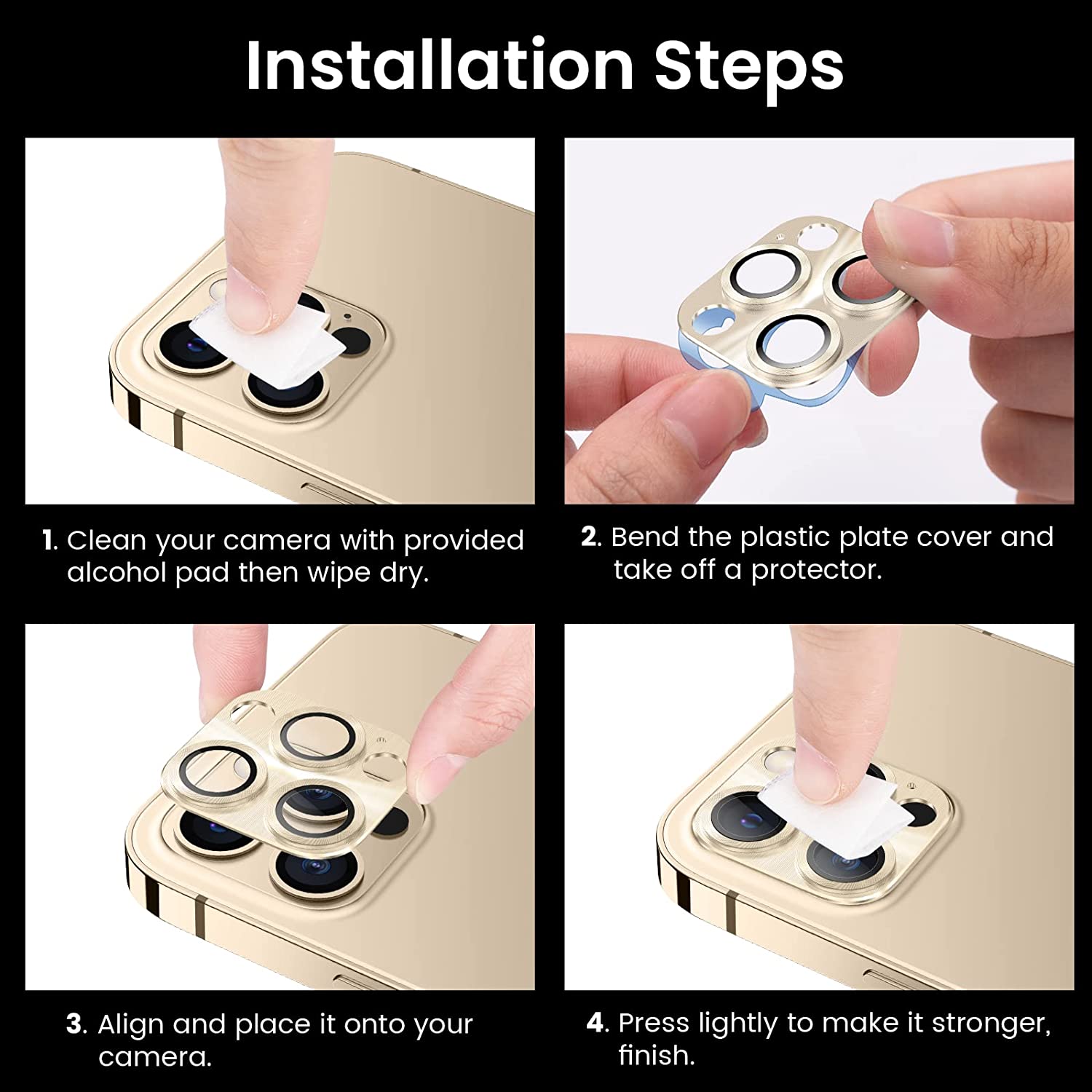 Protector De Cámara De Aluminio iPhone 13 Pro / 13 Pro Max