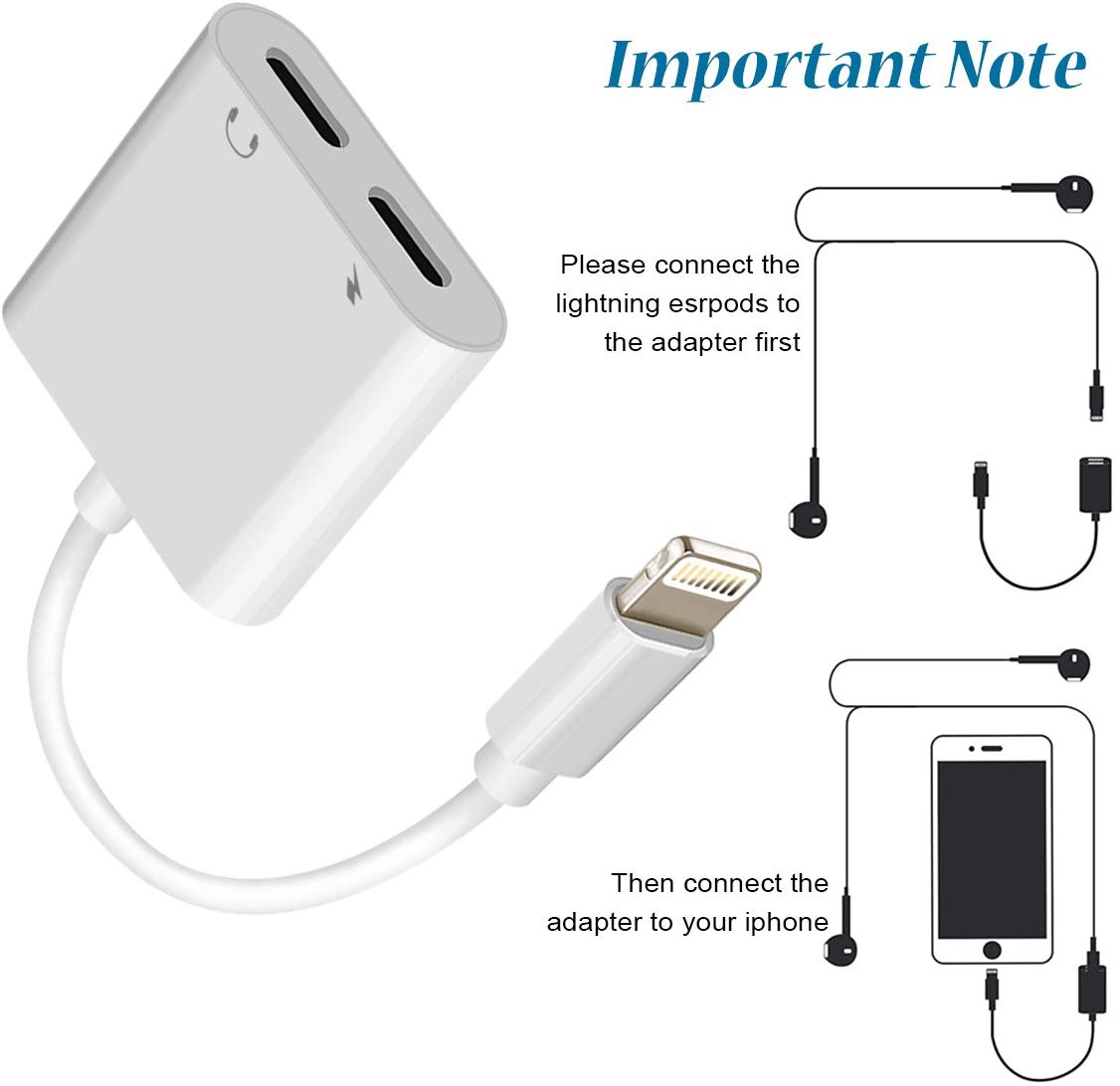Adaptador Audifonos iPhone Lightning 2 en 1 - Joyroom