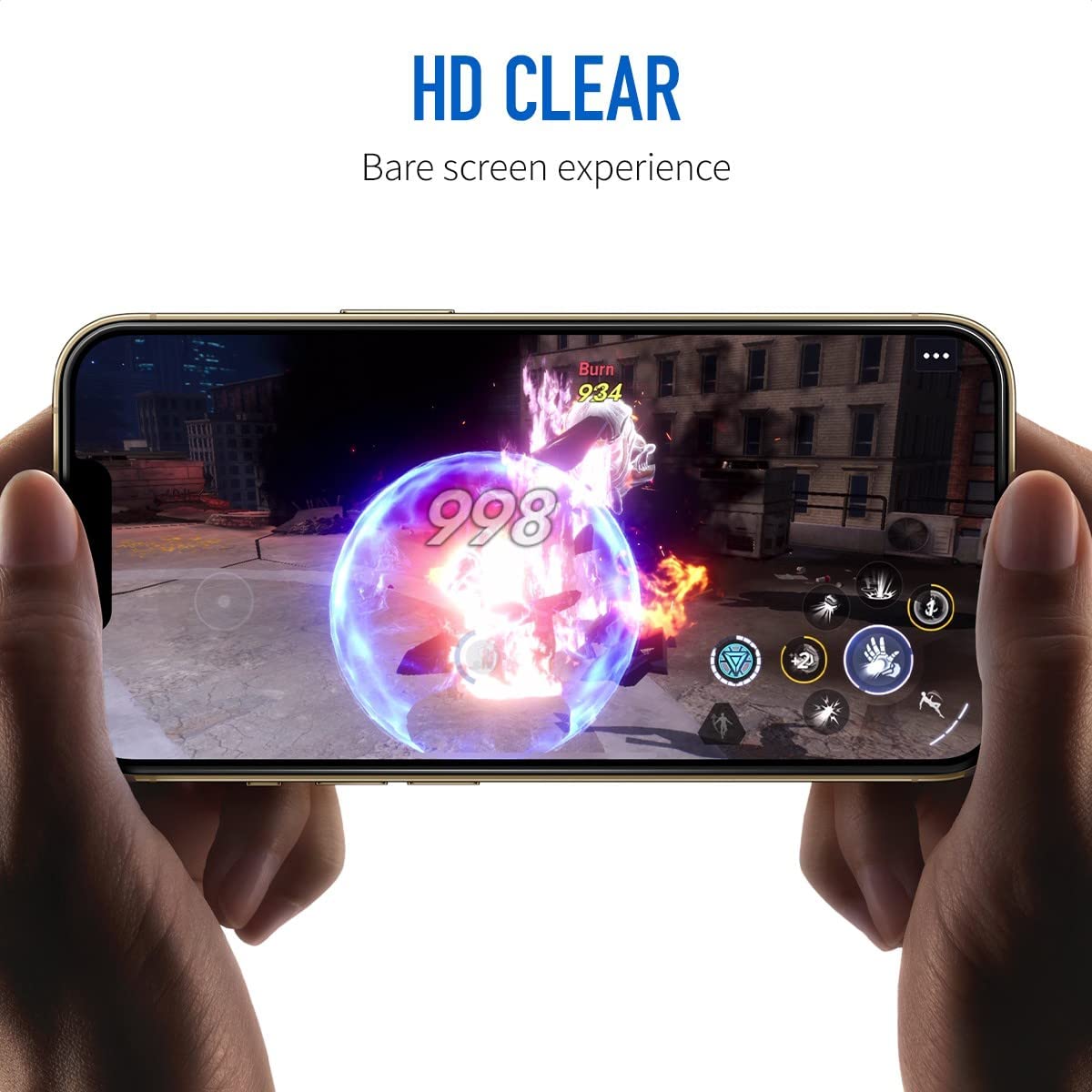 Lámina Antiespia King Kong de Vidrio Templado 3D iPhone 13 Mini