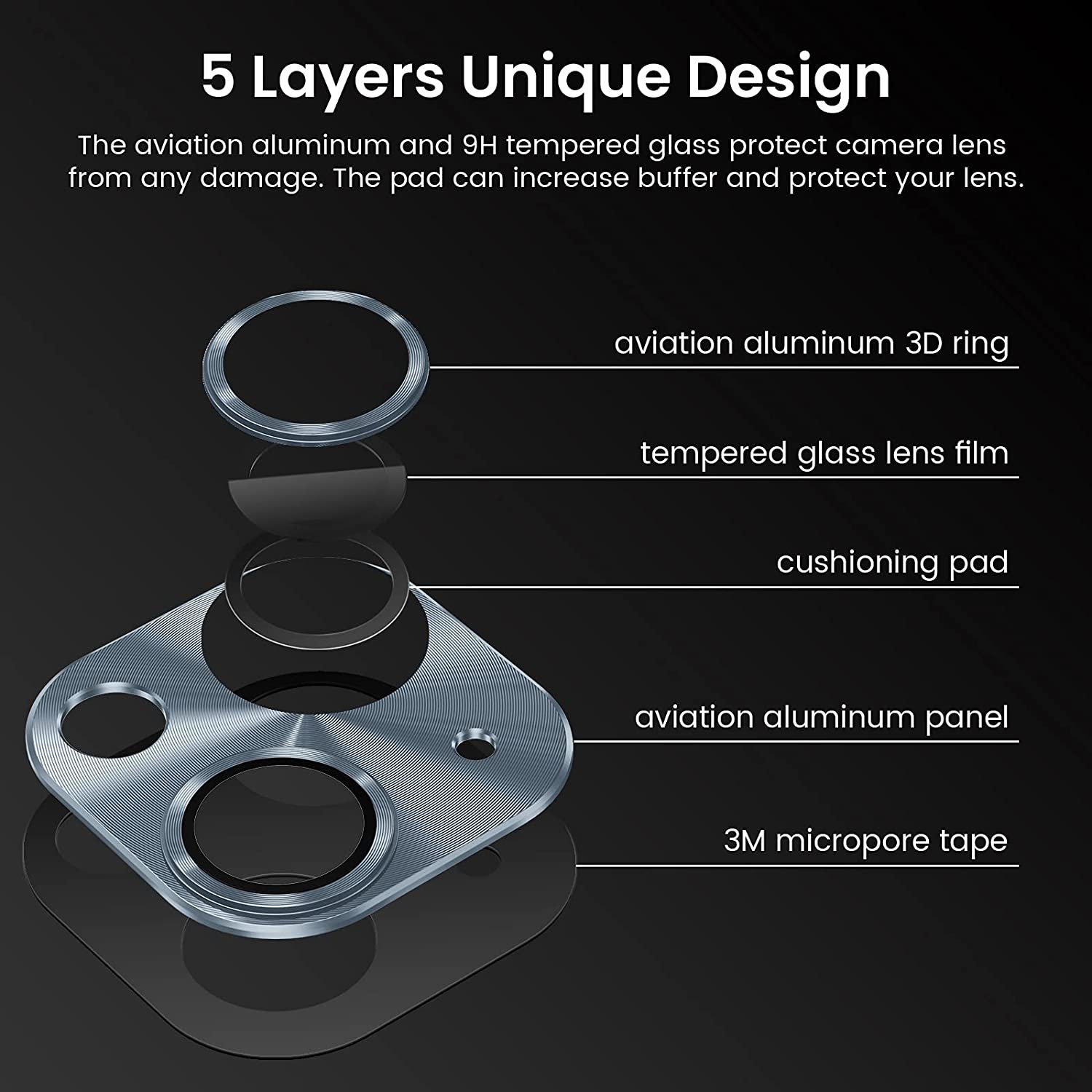 Protector De Cámara De Aluminio iPhone 13 Mini / 13 Normal