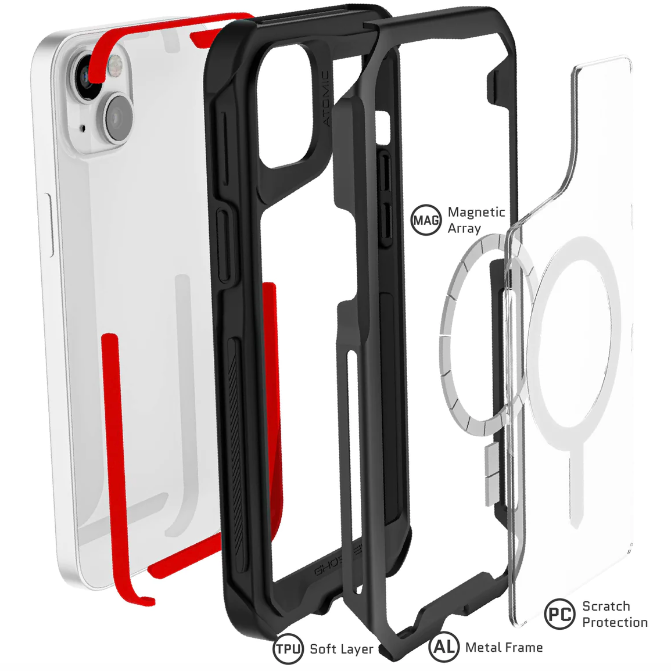 Carcasa Ghostek Atomic Slim Magsafe De Aluminio iPhone 13