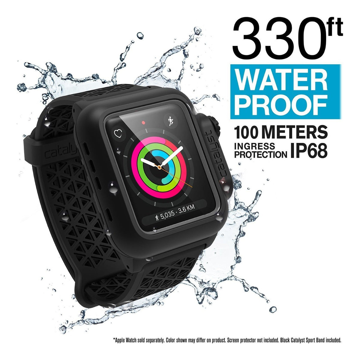 Correa Deportiva + Carcasa Catalyst Waterproof Sumergible Apple Watch 42 MM