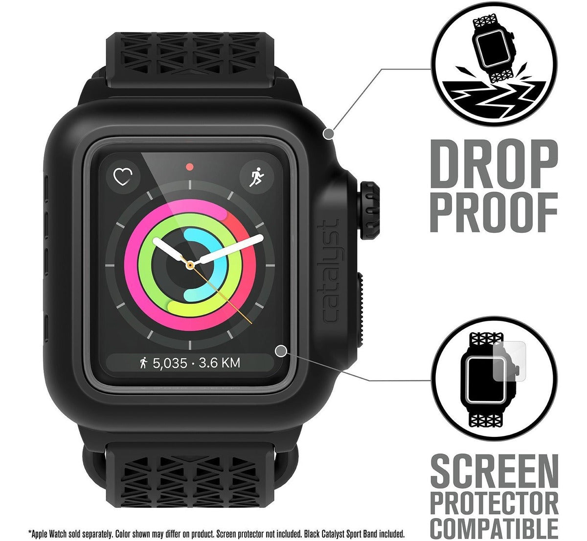 Correa Deportiva + Carcasa Catalyst Waterproof Sumergible Apple Watch 42 MM