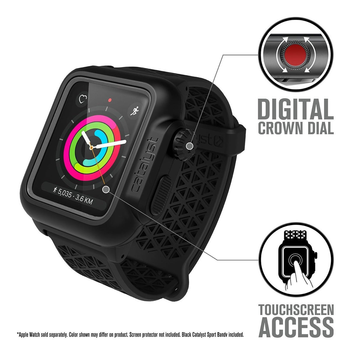 Correa Deportiva + Carcasa Catalyst Waterproof Sumergible Apple Watch 42 MM