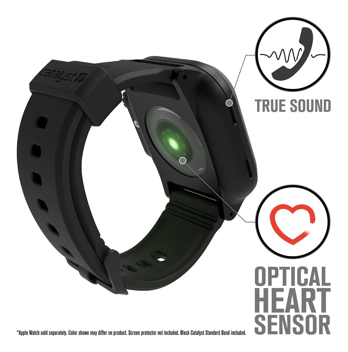 Correa + Carcasa Catalyst Waterproof Sumergible Apple Watch 42 MM - Negra