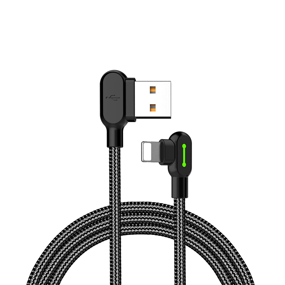 Cable Gamer USB a Lightning Mcdodo 90° – Carga Rápida 3A y Transferencia de Datos | 1,2 y 1,8 Metros