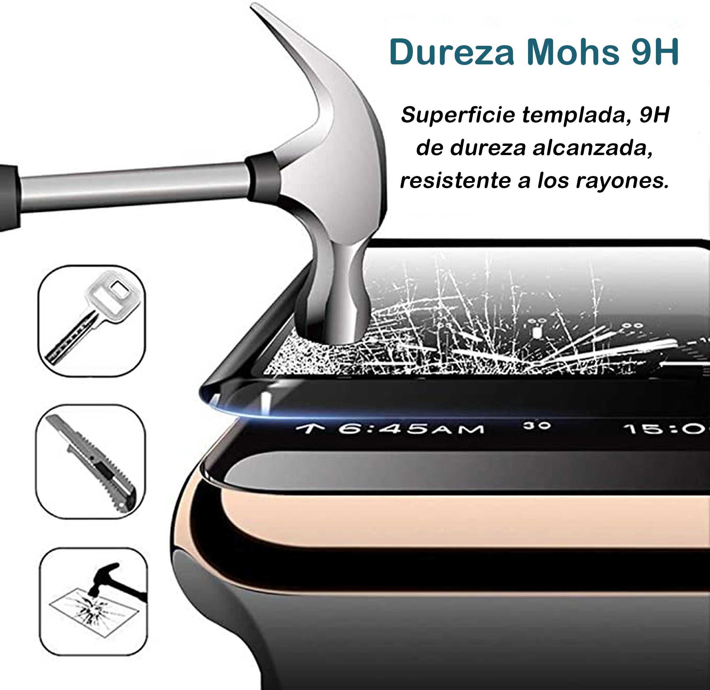 Lamina De Vidrio Templado Apple Watch 41 MM