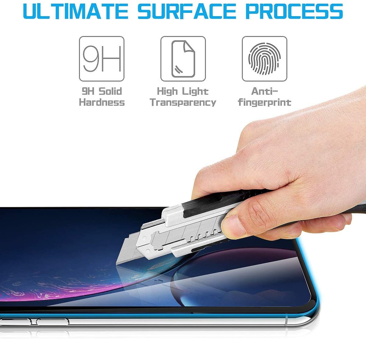 Lámina Vidrio Templado Full 3D Completa 21D iPhone X - XS