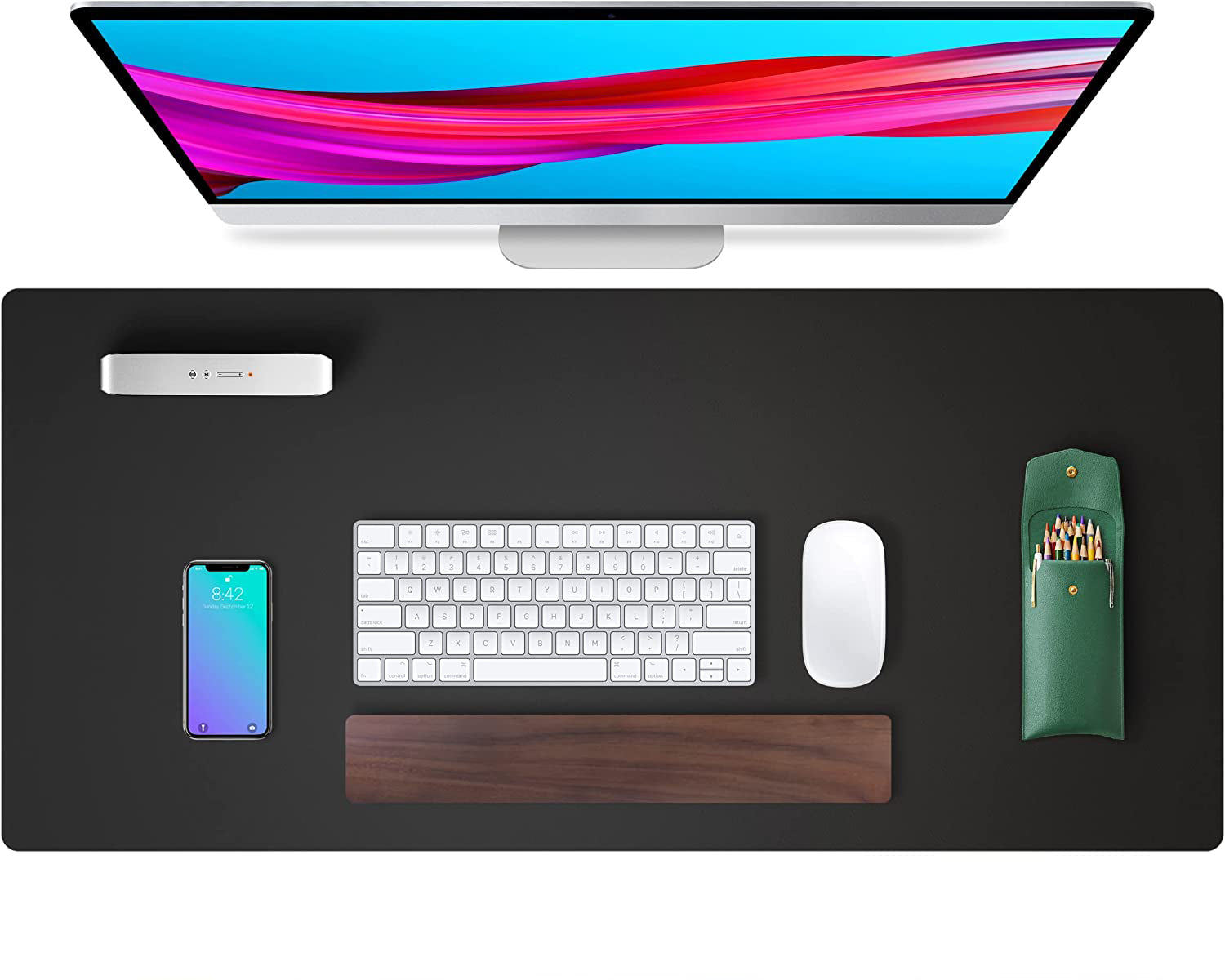 Alfombrilla / Mousepad de Cuero para Escritorio 80×40 cm – Personalizable con Láser