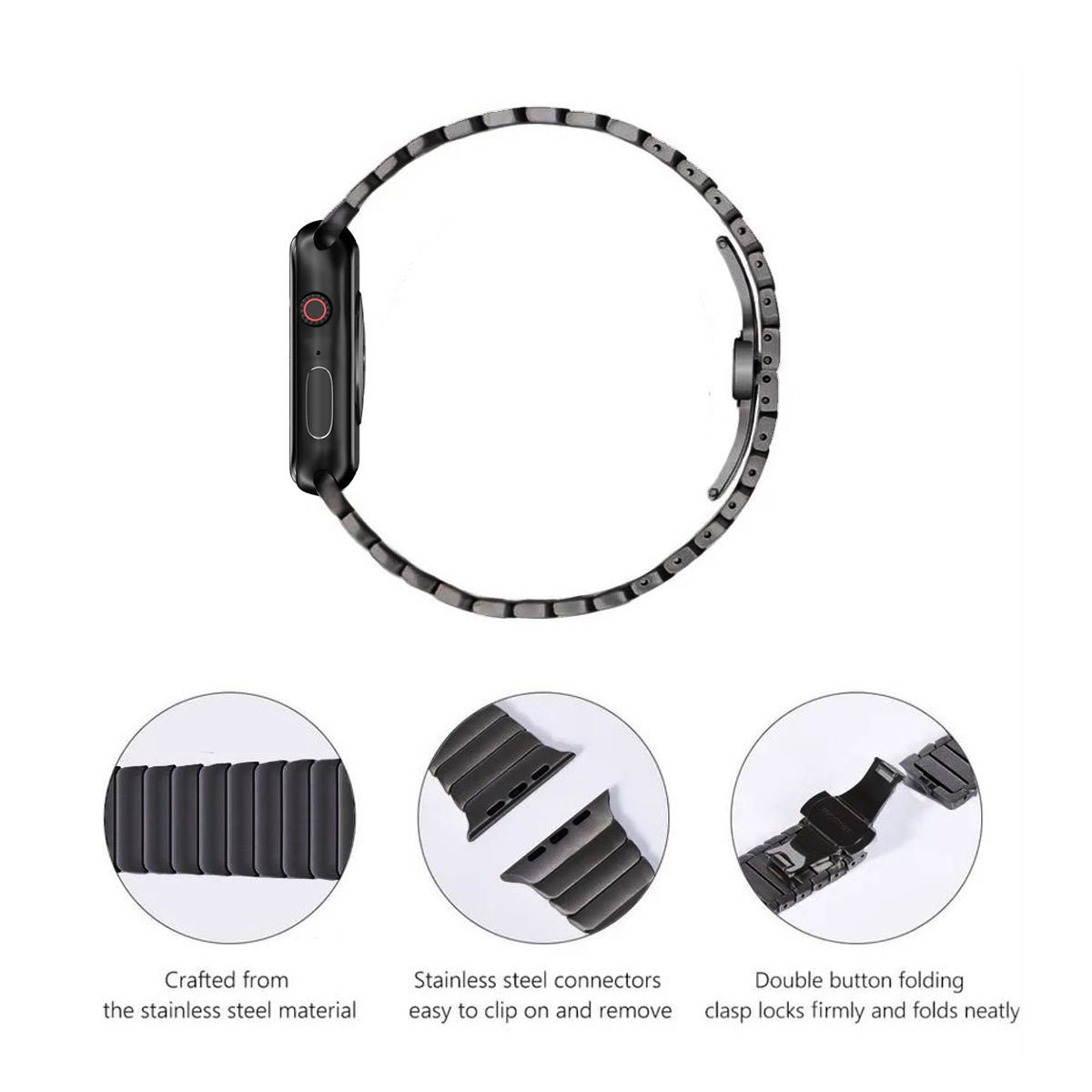 Correa Modelo Link Acero Inoxidable Apple Watch