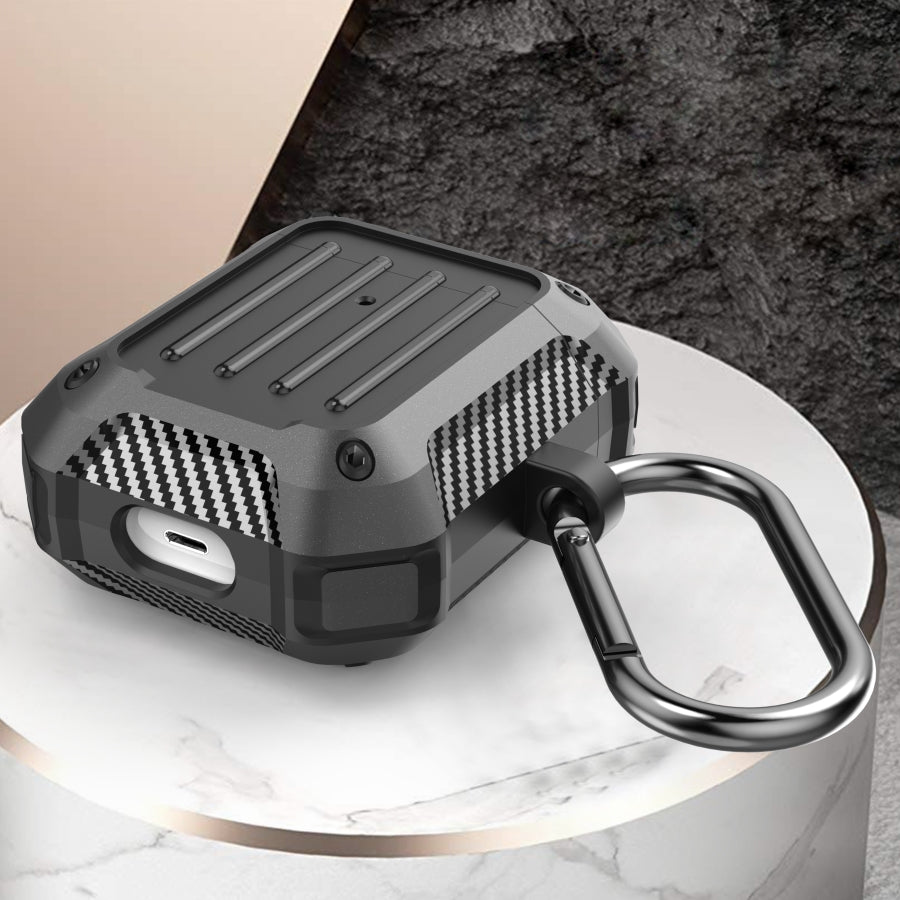 Funda de Silicona Rígida Protect Impact Negra para Airpods Serie 1 & 2 Wiwu