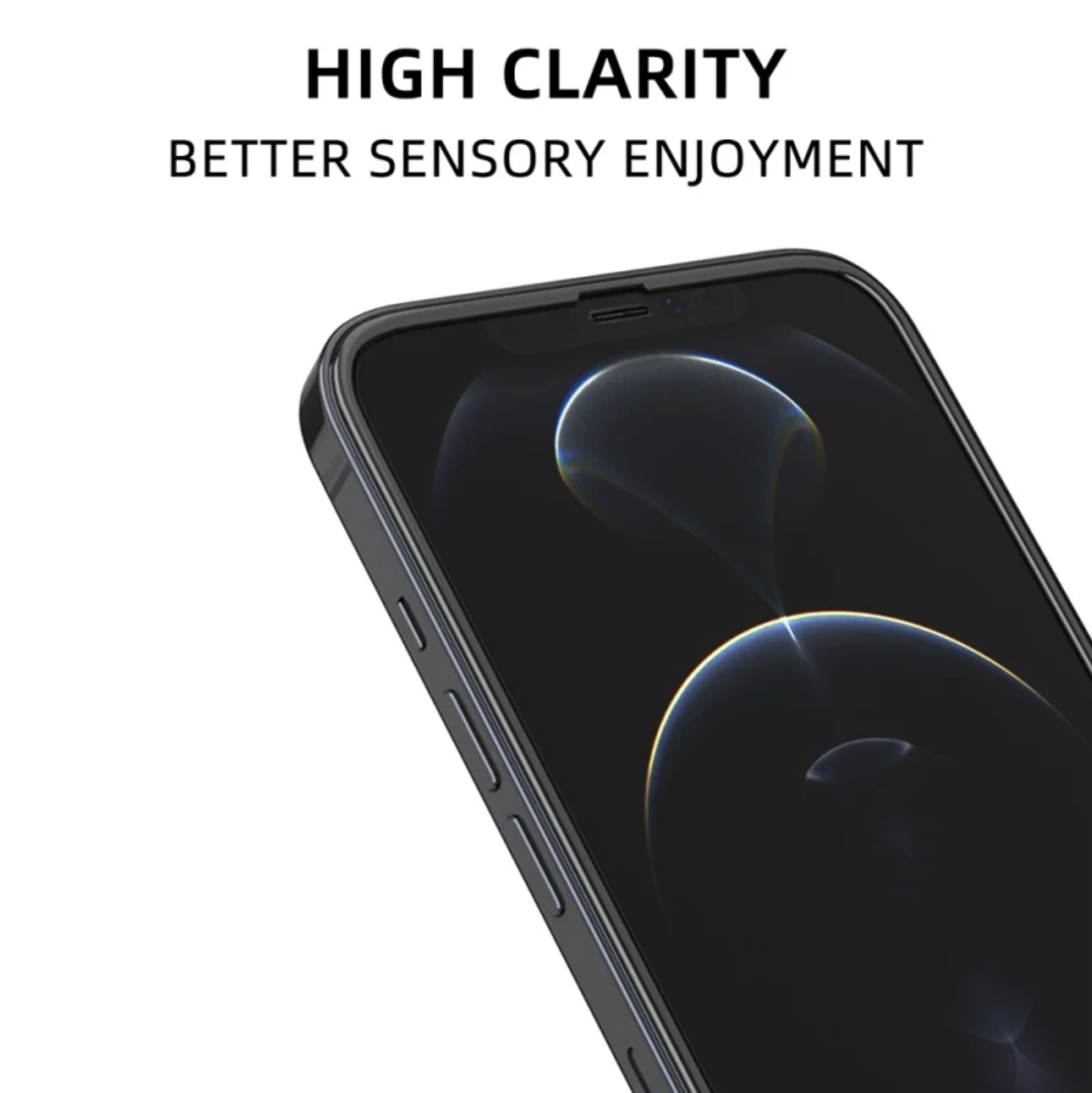 Lámina Vidrio Templado Full Con Borde De Goma iPhone X - XS