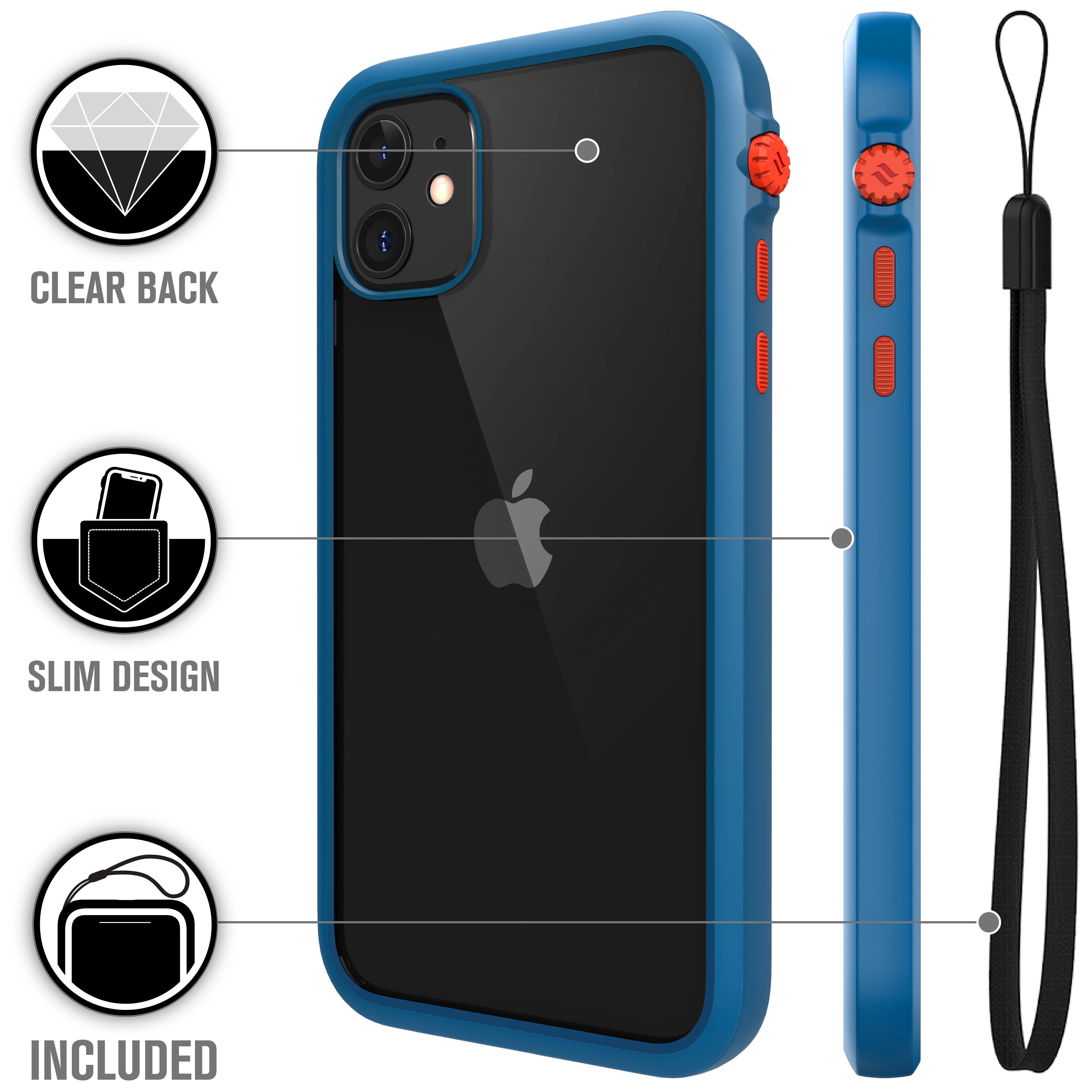 Carcasa Catalyst Impact Protection iPhone 11 - Azul