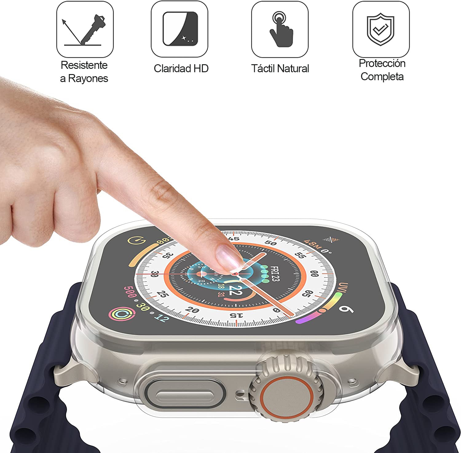 Carcasa Silicona Transparente Apple Watch Ultra 49 MM