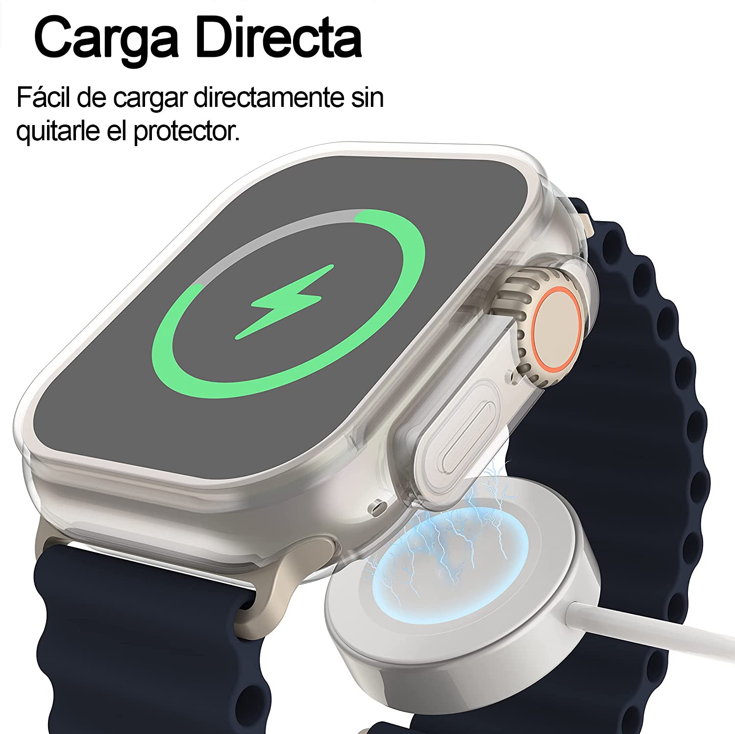 Carcasa Silicona Transparente Apple Watch Ultra 49 MM