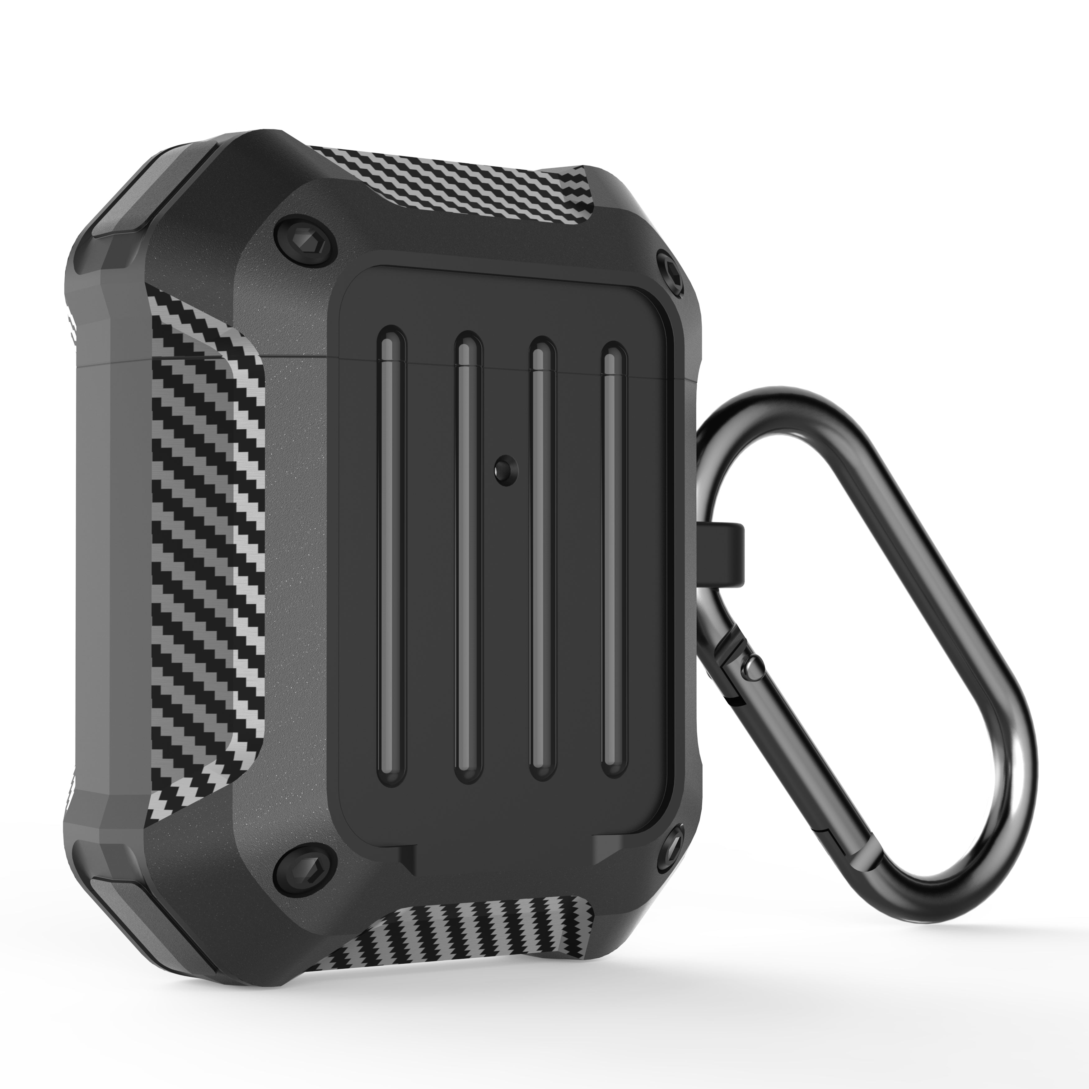 Funda de Silicona Rígida Protect Impact Negra para Airpods Serie 1 & 2 Wiwu