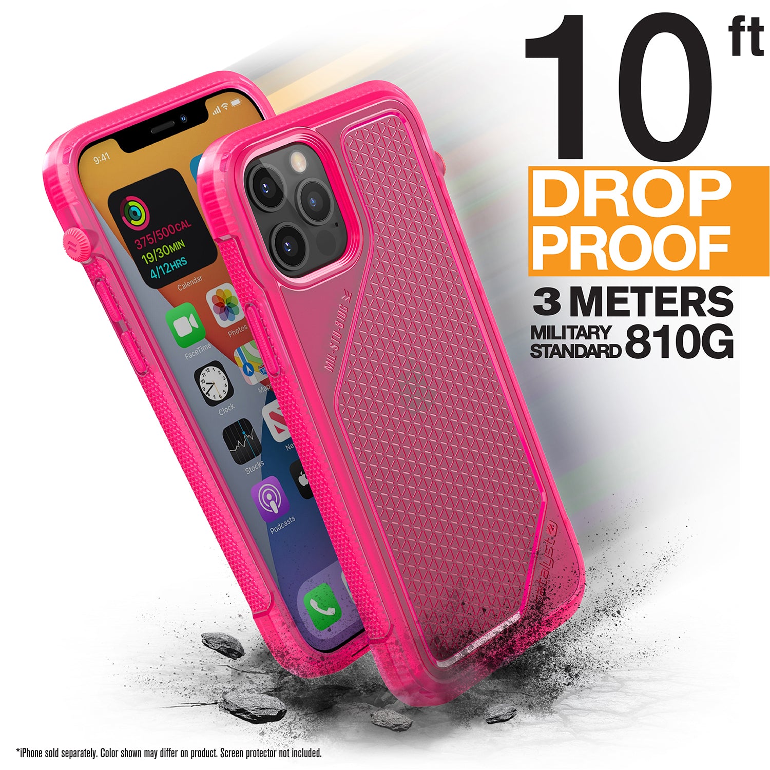 Carcasa Catalyst Vibe Series iPhone 12 Pro Max - Rosa Neon