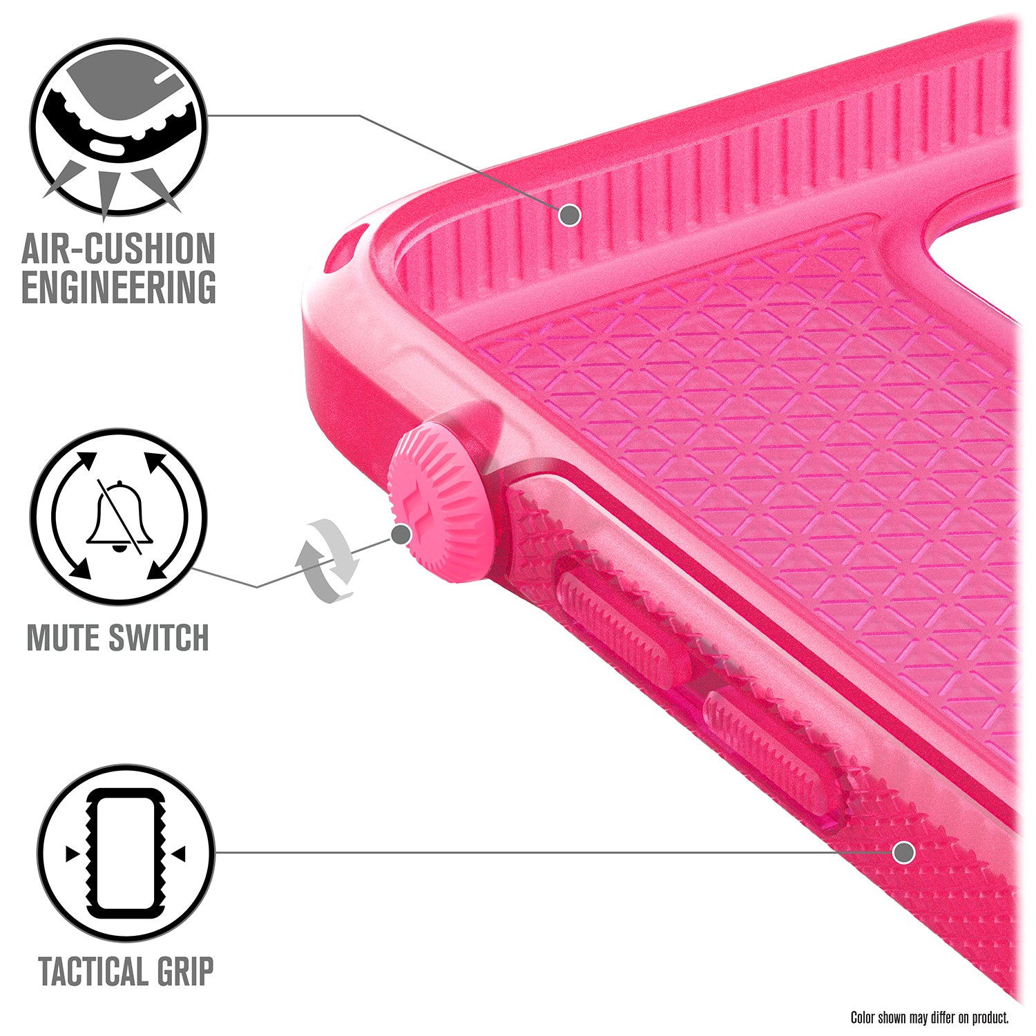 Carcasa Catalyst Vibe Series iPhone 12 Pro Max - Rosa Neon