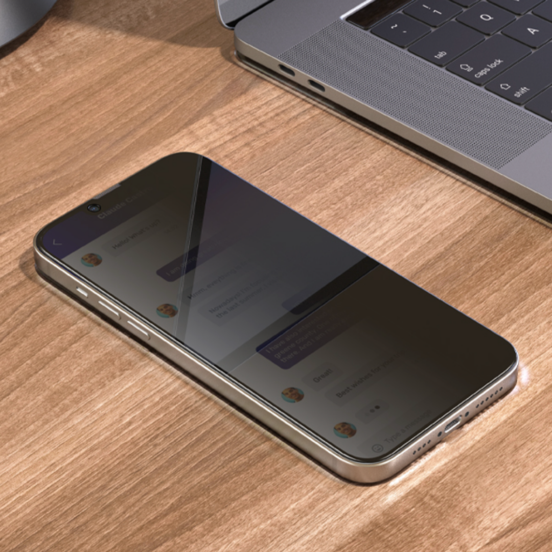 Lámina Antiespia de Vidrio Templado 3D iPhone 13 / 13 Pro