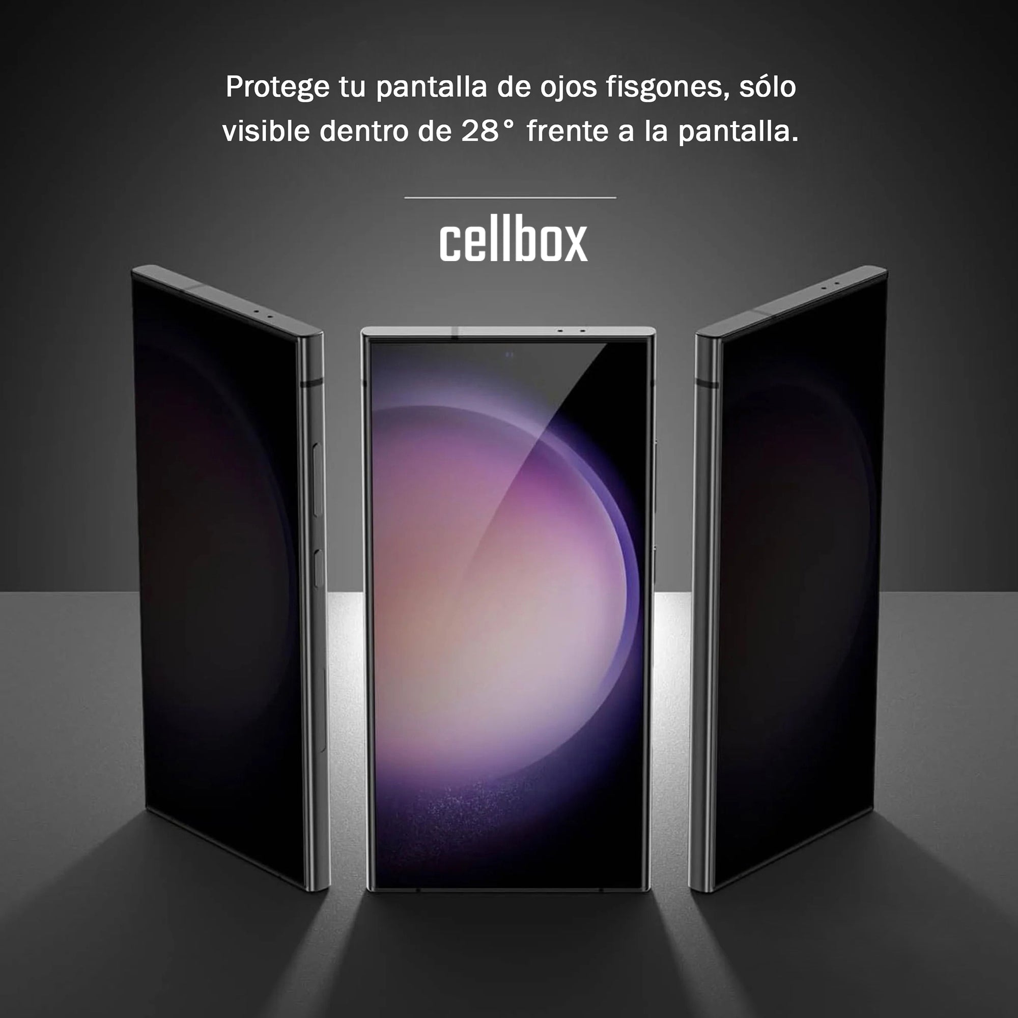 Lámina de Vidrio Templado Antiespia 3D Samsung S26 Ultra