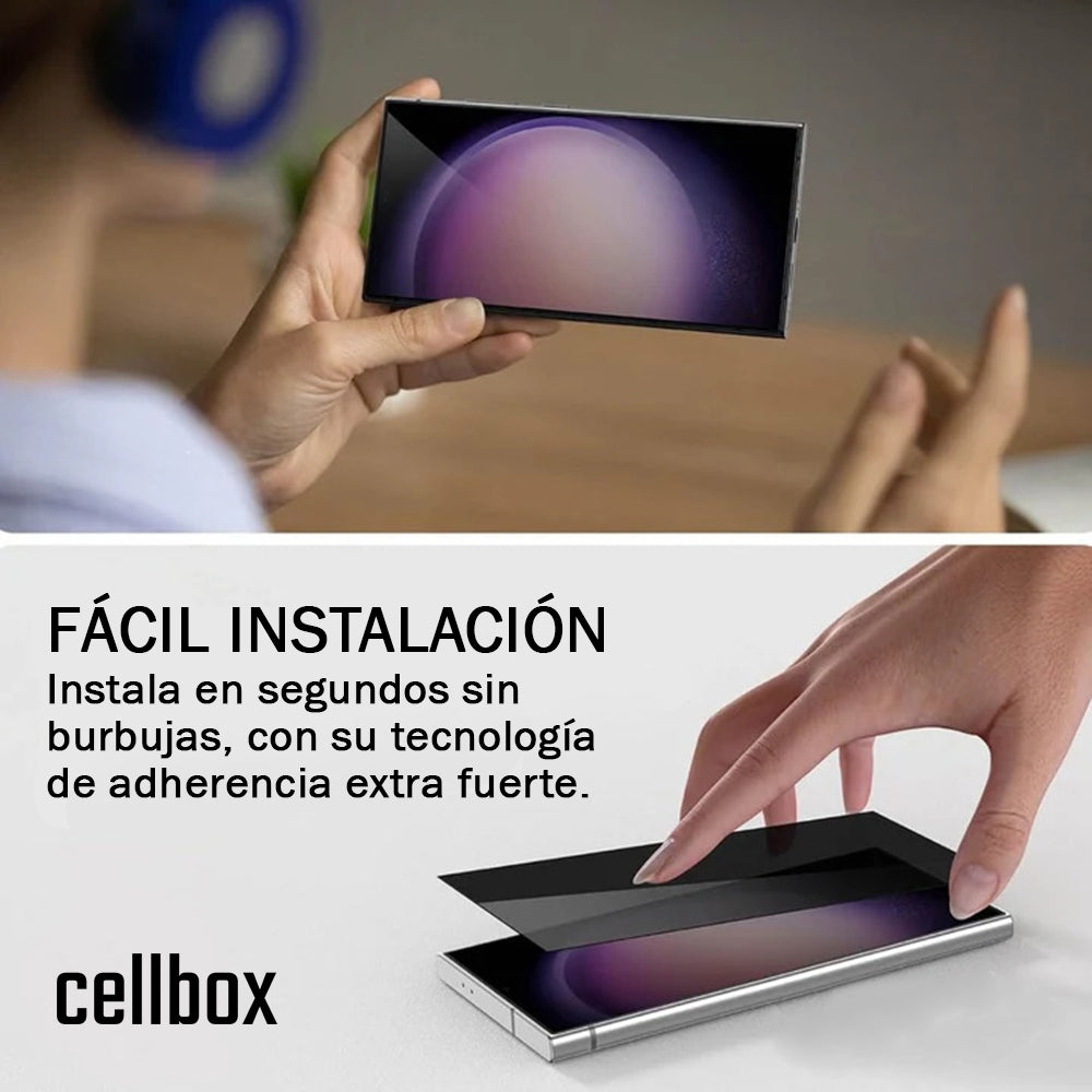 Lámina de Vidrio Templado Antiespia 3D Samsung S26 Ultra