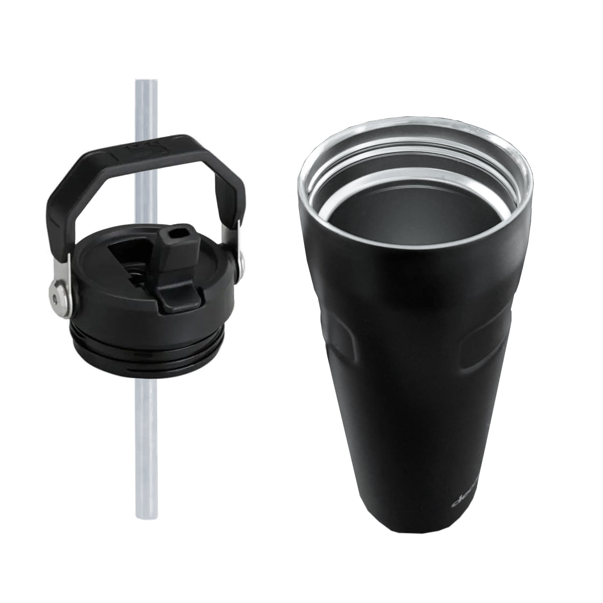Botella / Vaso Térmico Decopro 700 ML con Asa y Bombilla - Acero Inoxidable