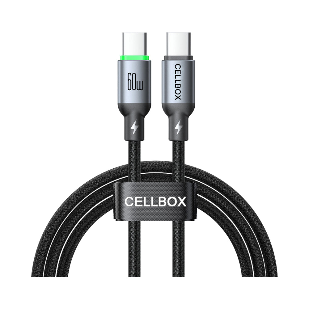 Cable Trenzado USB Tipo C - USB Tipo C - Certificado - 2 Metros / Carga Rápida 60W