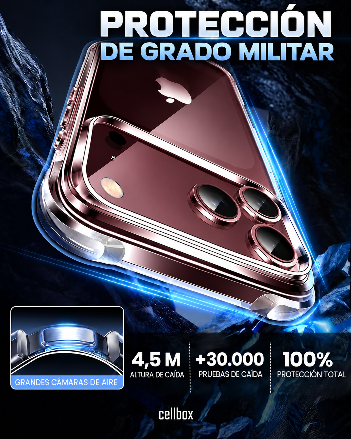 Carcasa Antigolpe Esquinas Reforzadas iPhone 18 Pro Max