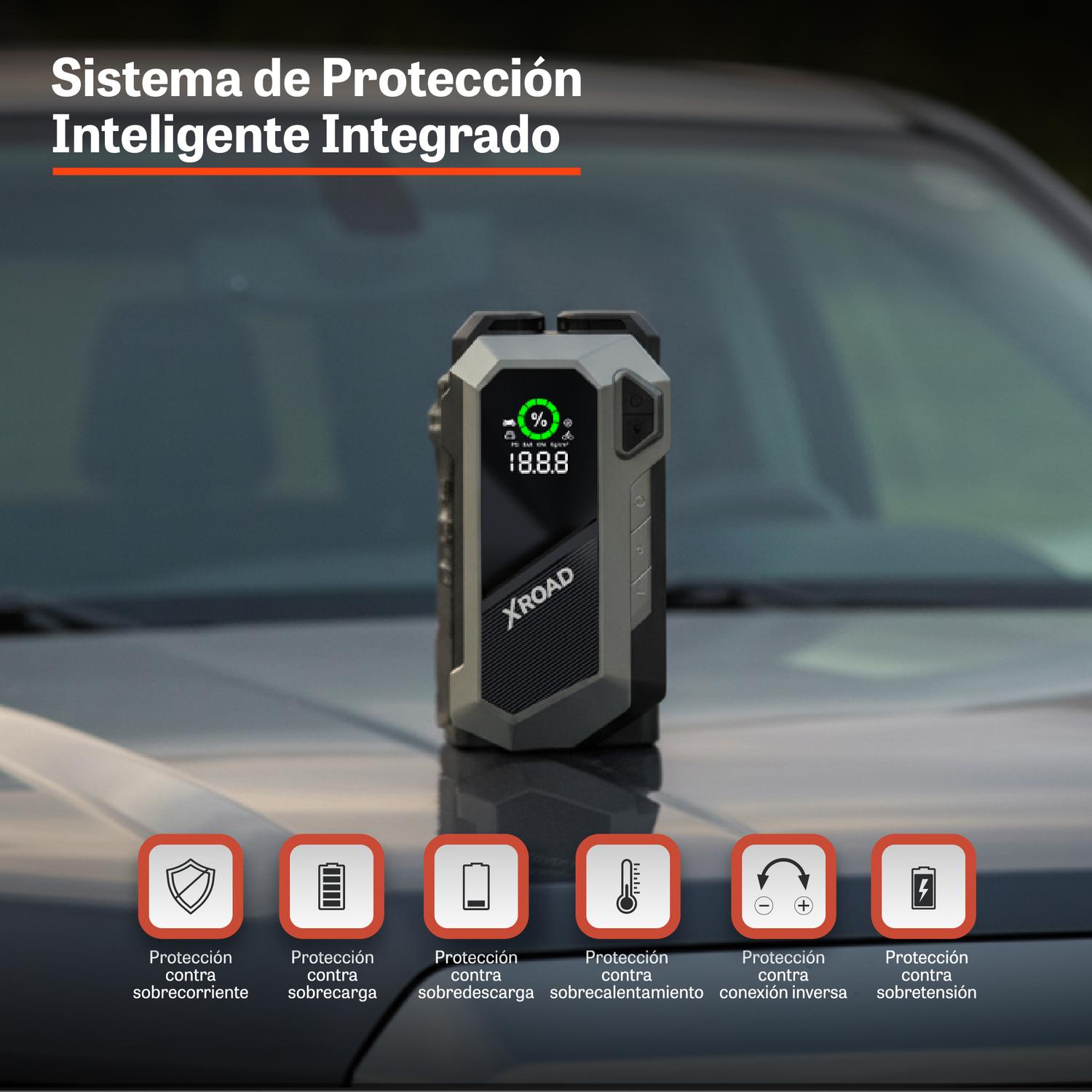 Partidor de bateria XRoad - cables de arranque