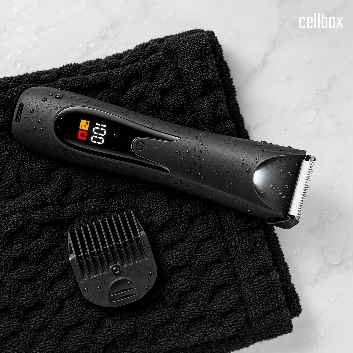 Depiladora Corporal Cellbox — Cuchilla Cerámica, Luz LED y Resistente al Agua IPX5